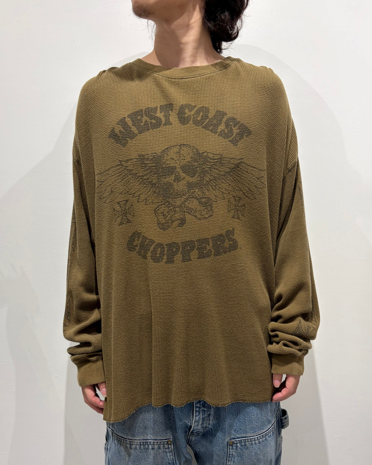 00’s “WEST COAST CHOPPERS” thermal l/s t-shirt x-large