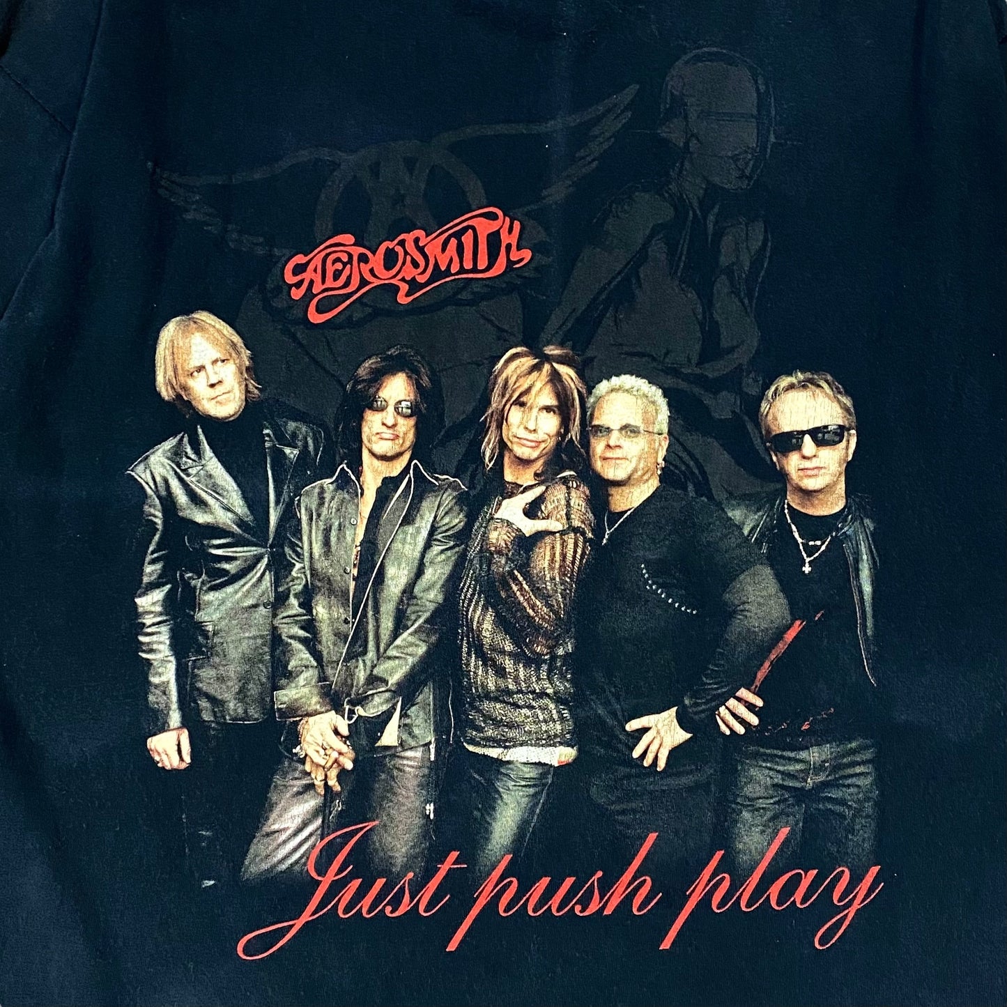 00's "Aerosmith" Just push play" Album tour t-shirt