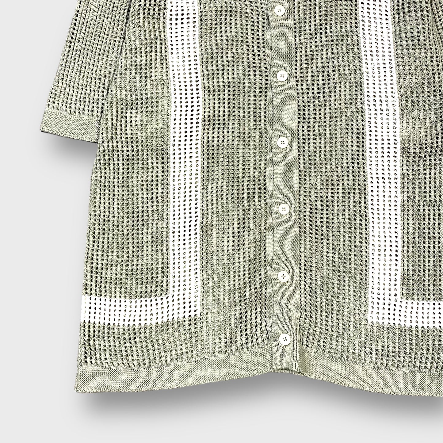 "Massive" s/s mesh knit shirt