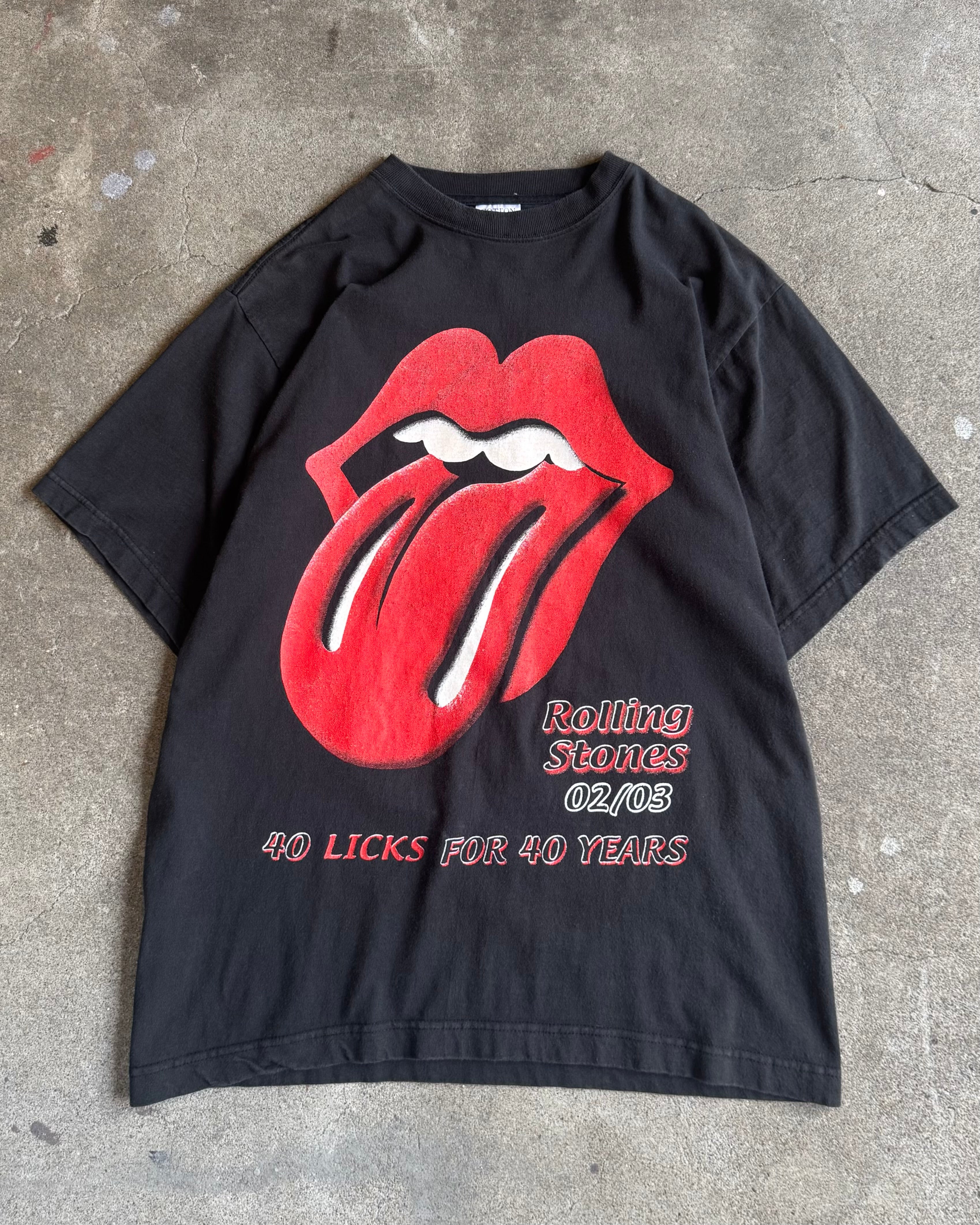 00’s The Rolling Stones“40 Licks for 40 years”world tour t-shirt LARGE