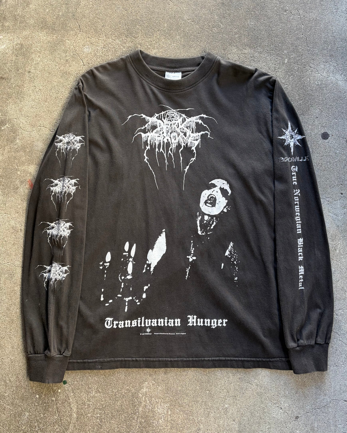 90’s Darkthrone “Transilvanian Hunger” album l/s t-shirt x-large