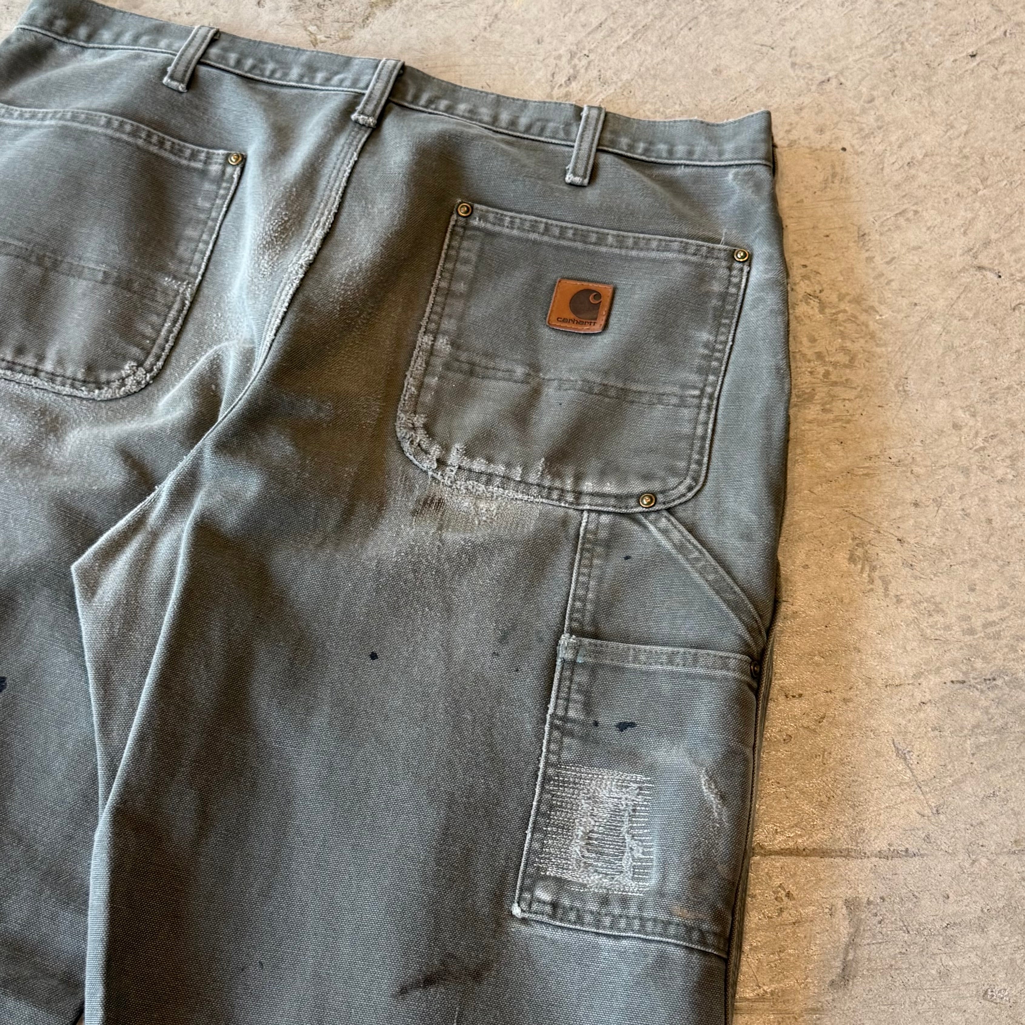 00's "Carhartt"faded double knee work wear pants 33×30