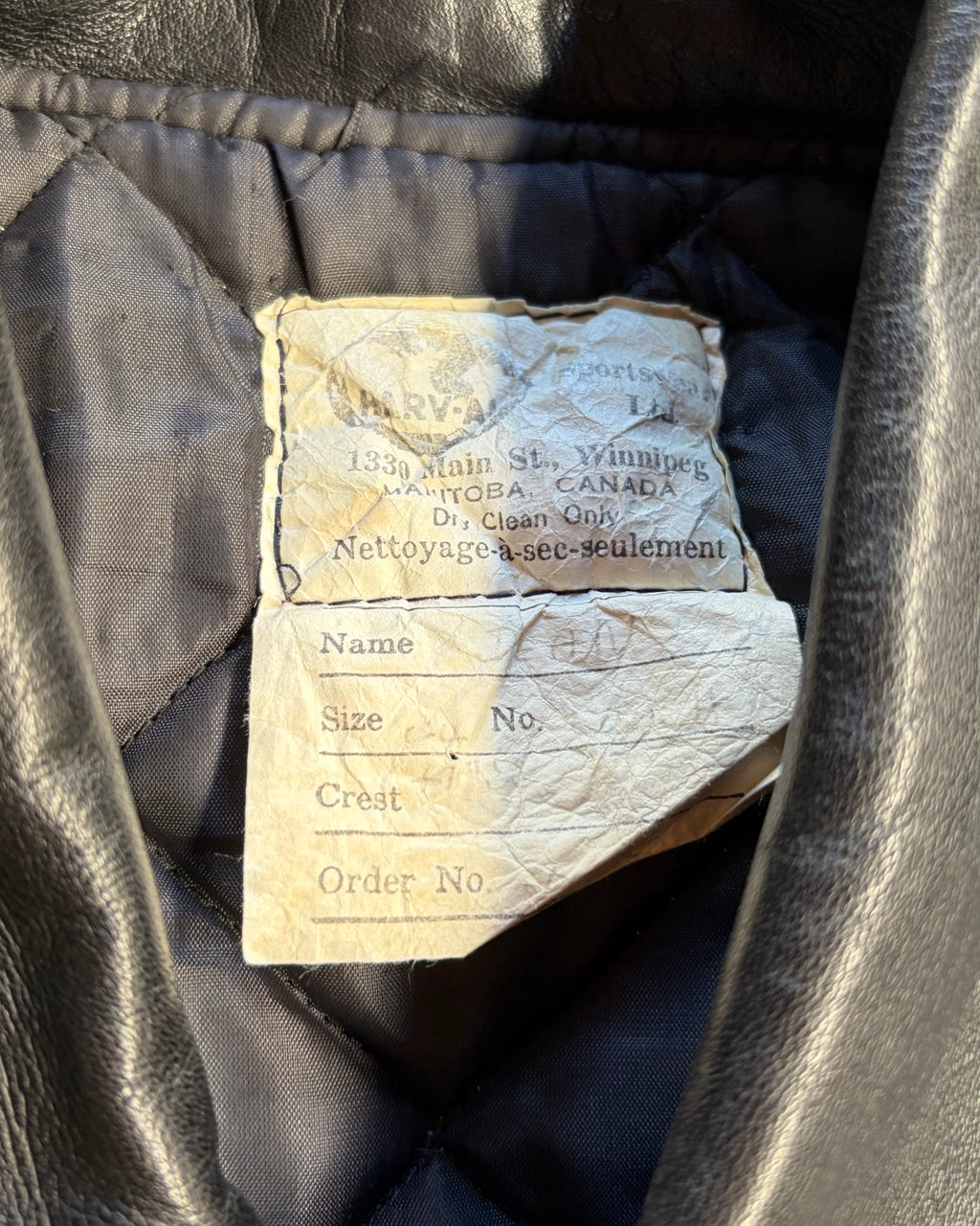 80-90’s patch design leather jacket