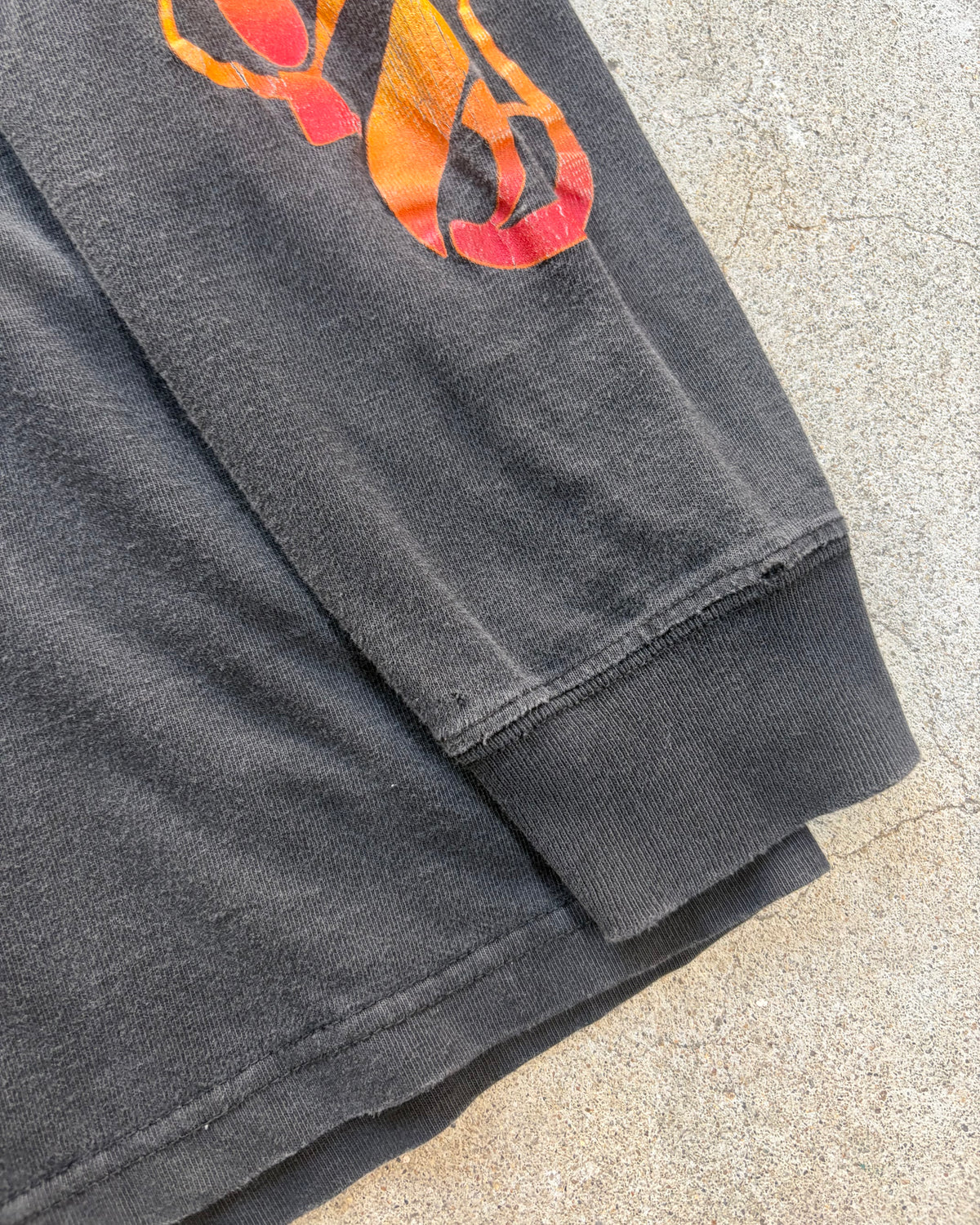 00’s  flame pattern l/s t-shirt