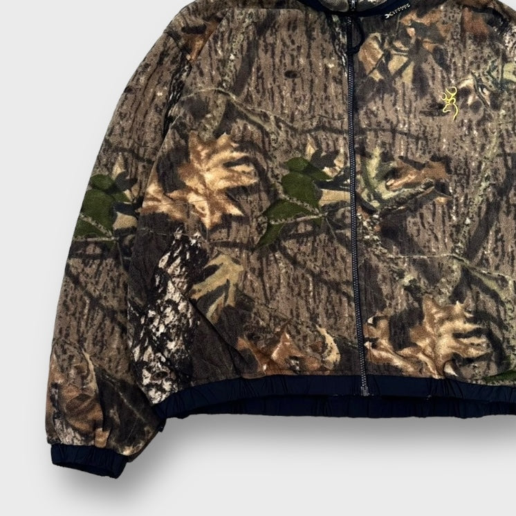 90-00's "BROWING" Real tree fleece jacket