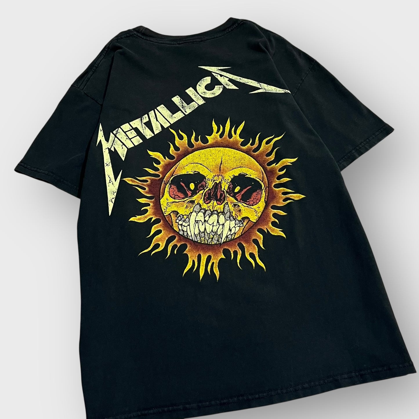 90’s METALLICA
“flame skull”pushead t-shirt