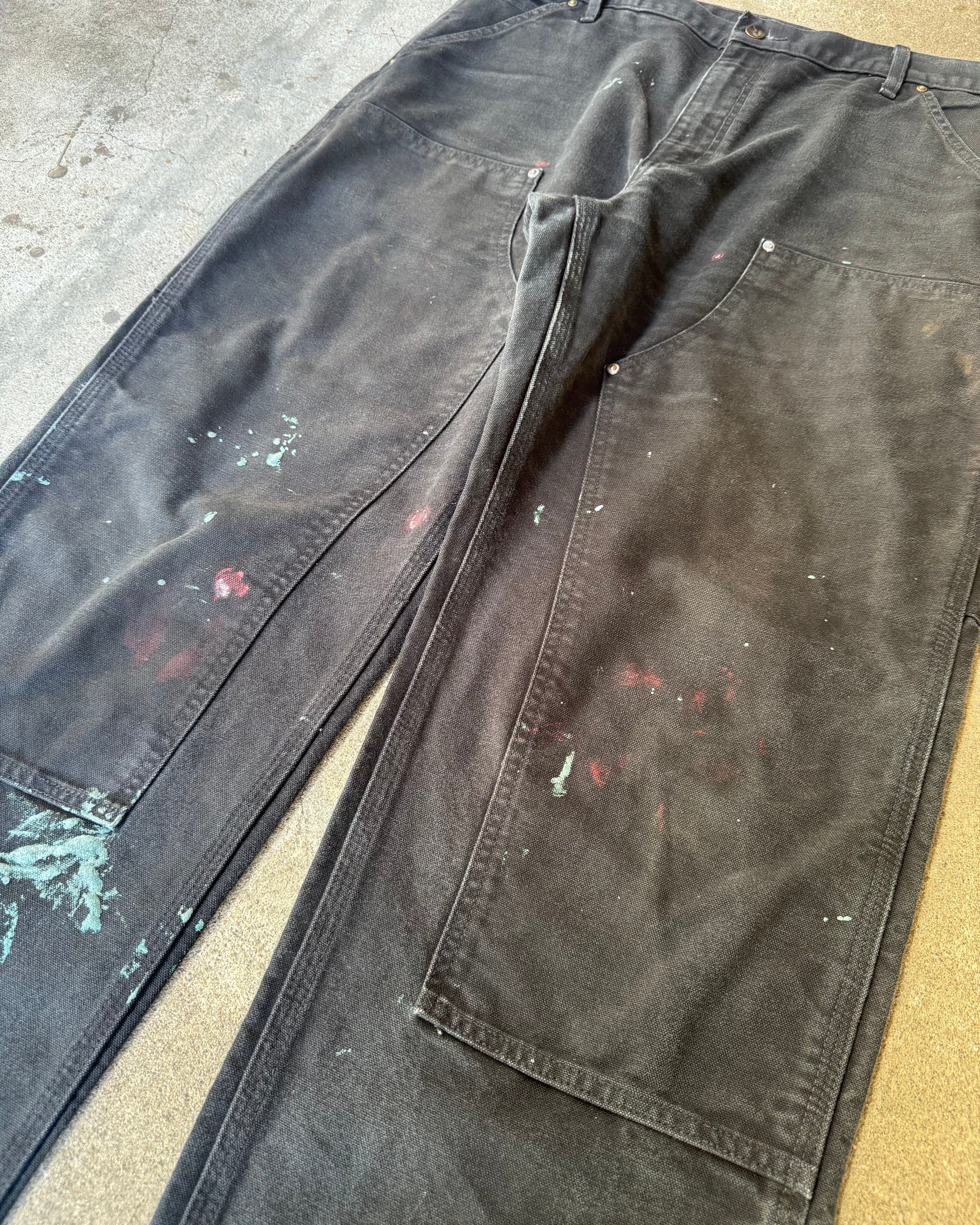 00’s “Carhartt”faded double knee work wear pants 36×30