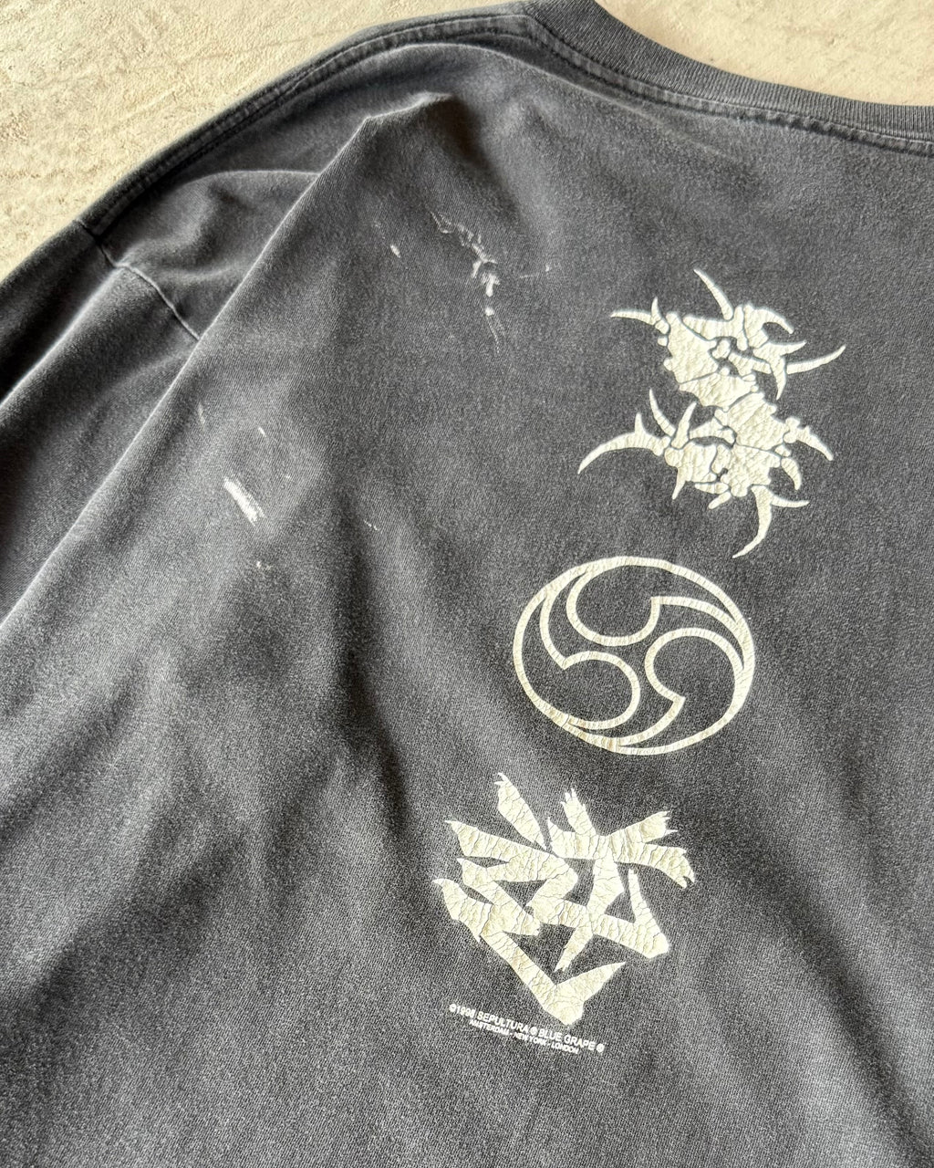 90’s “SEPULTURA”
band I/s t-shirt large