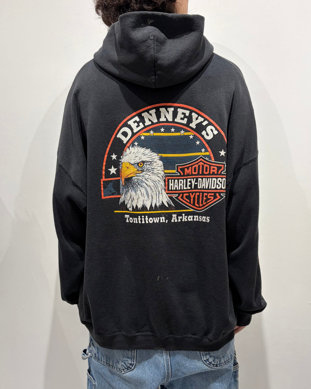 90’s “HARLEY DAVIDSON” zip up hoodie 3x-large