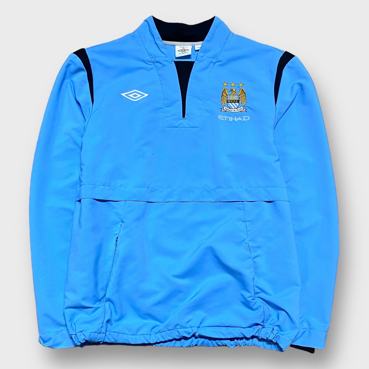 00's "umbro" Manchester City team nylon pullover