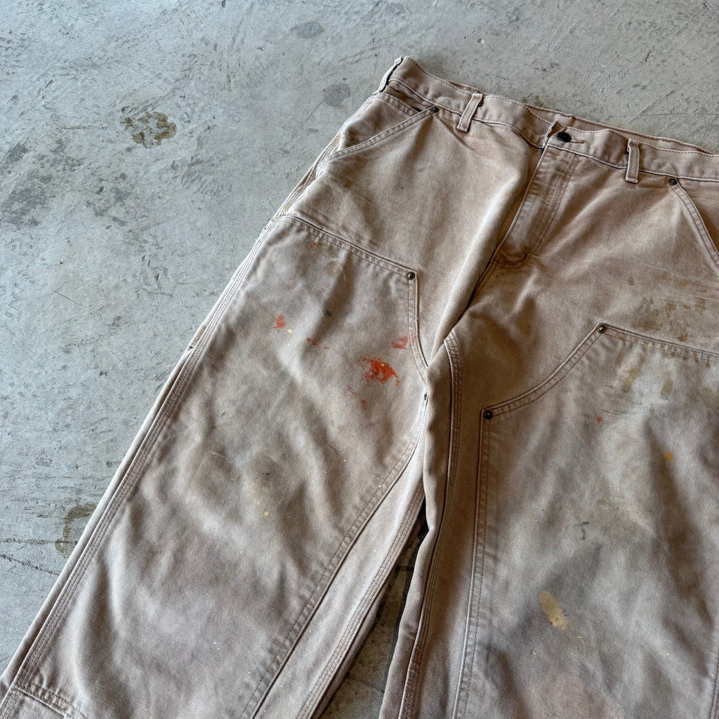00's "Carhartt"faded double knee work wear pants 35×30