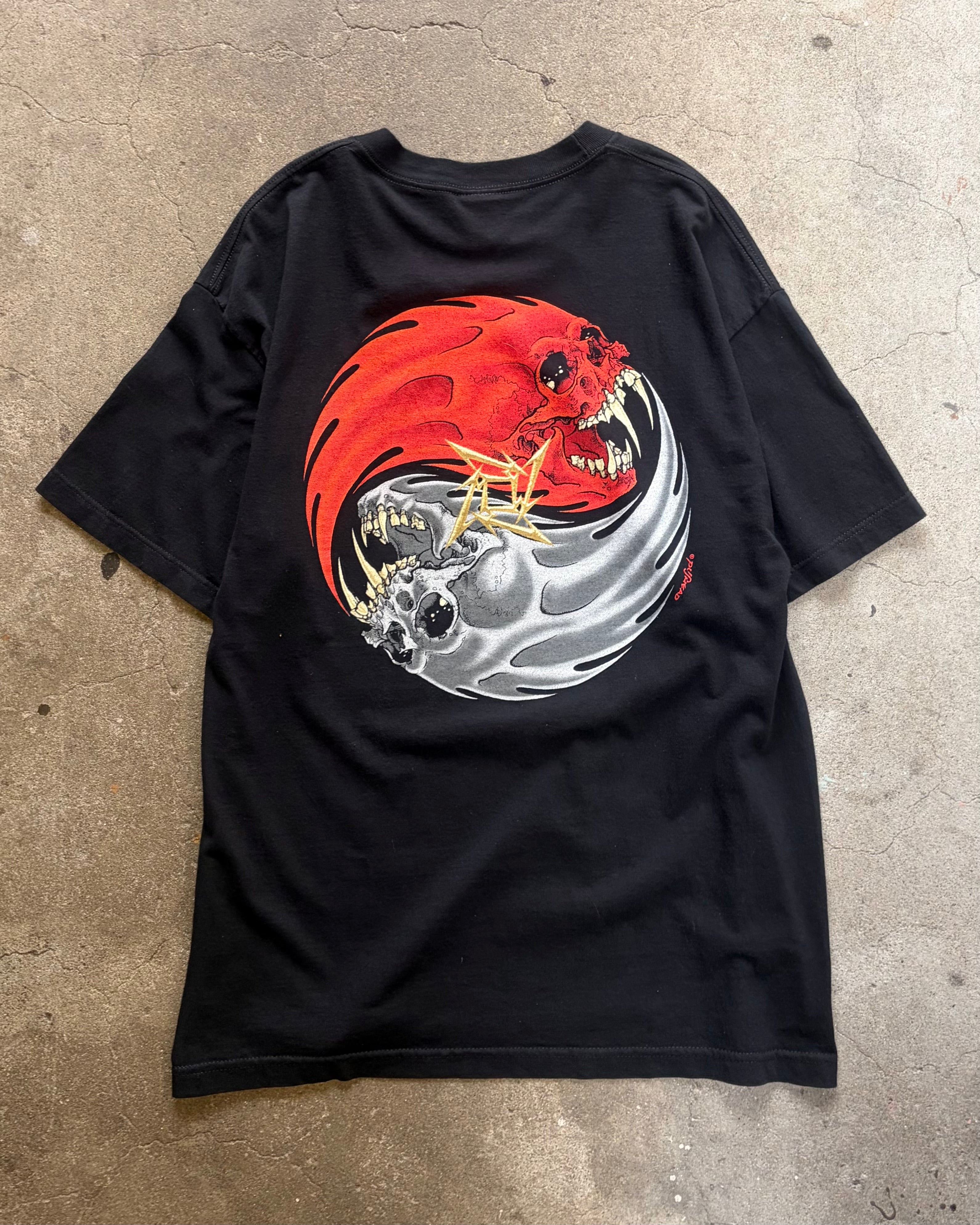 90’s METALLICA
“PUSHEAD YING YANG REBEL”band t-shirt X-large