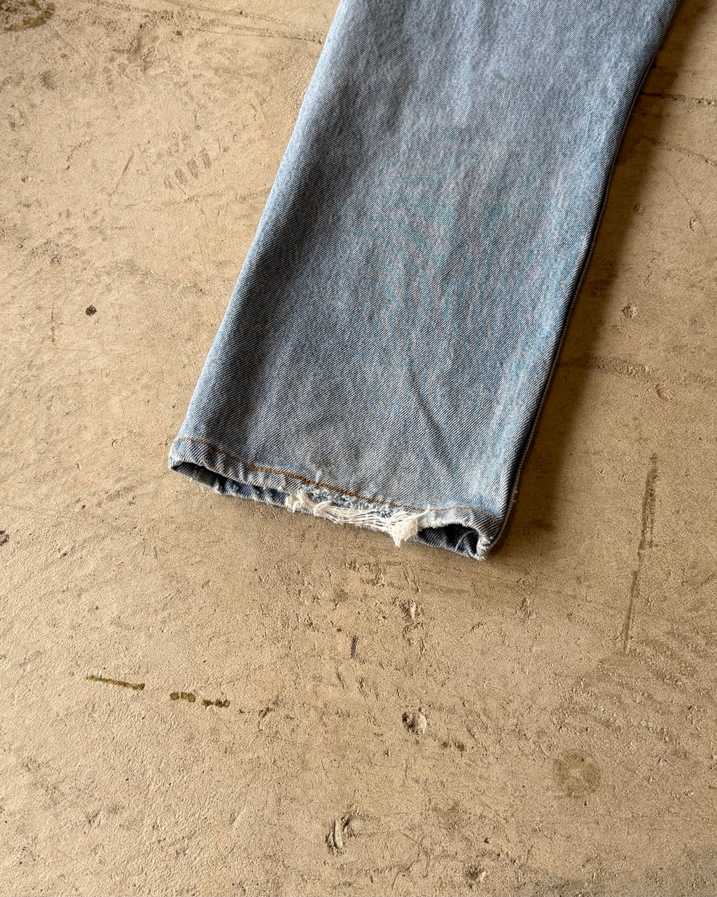 00’s Levi’s “501” damage denim pants 34×30