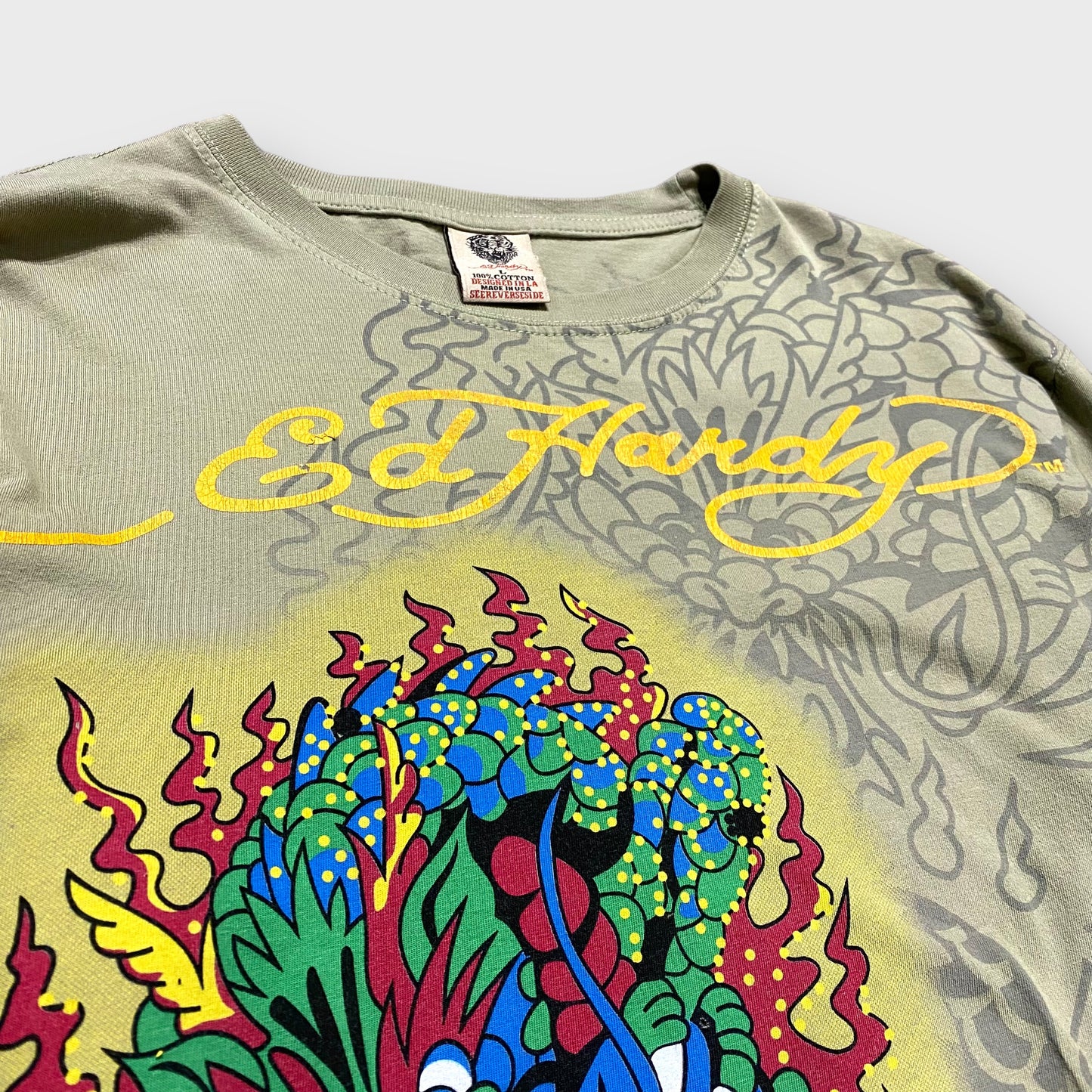 "Ed Hardy" Dragon design l/s t-shirt