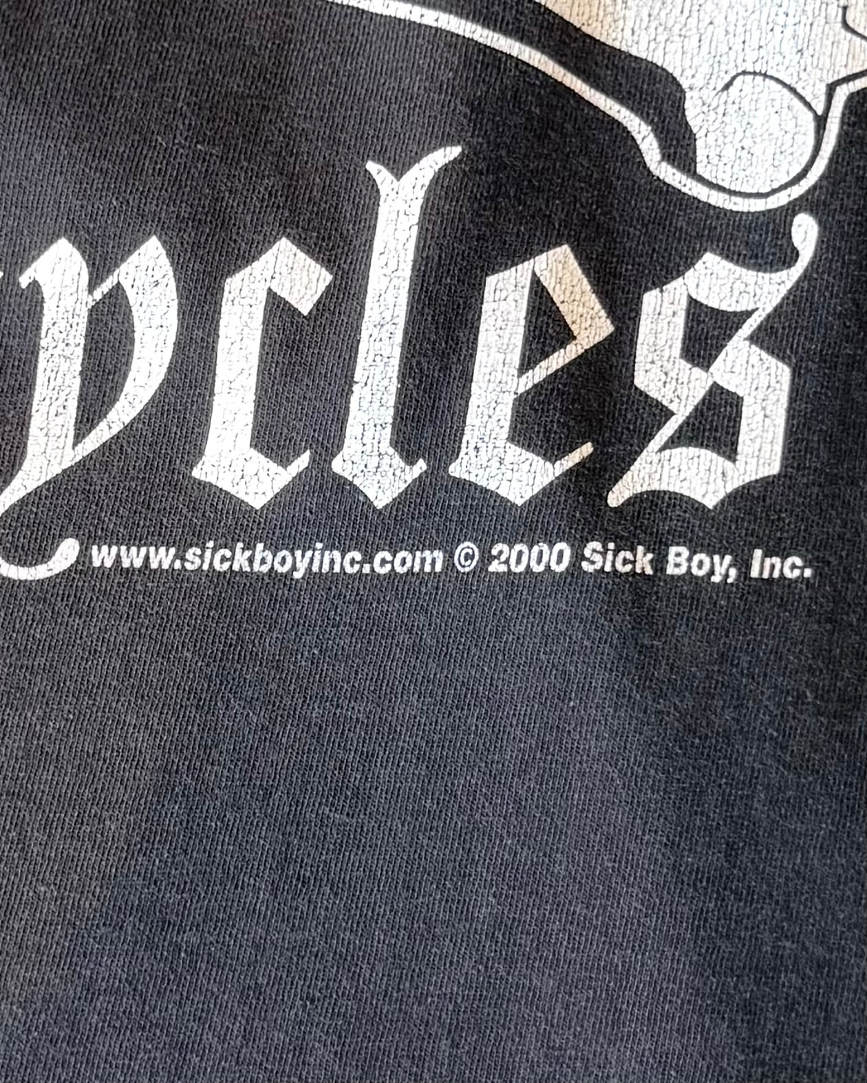 00's "SICK BOY" l/s t-shirt x-large