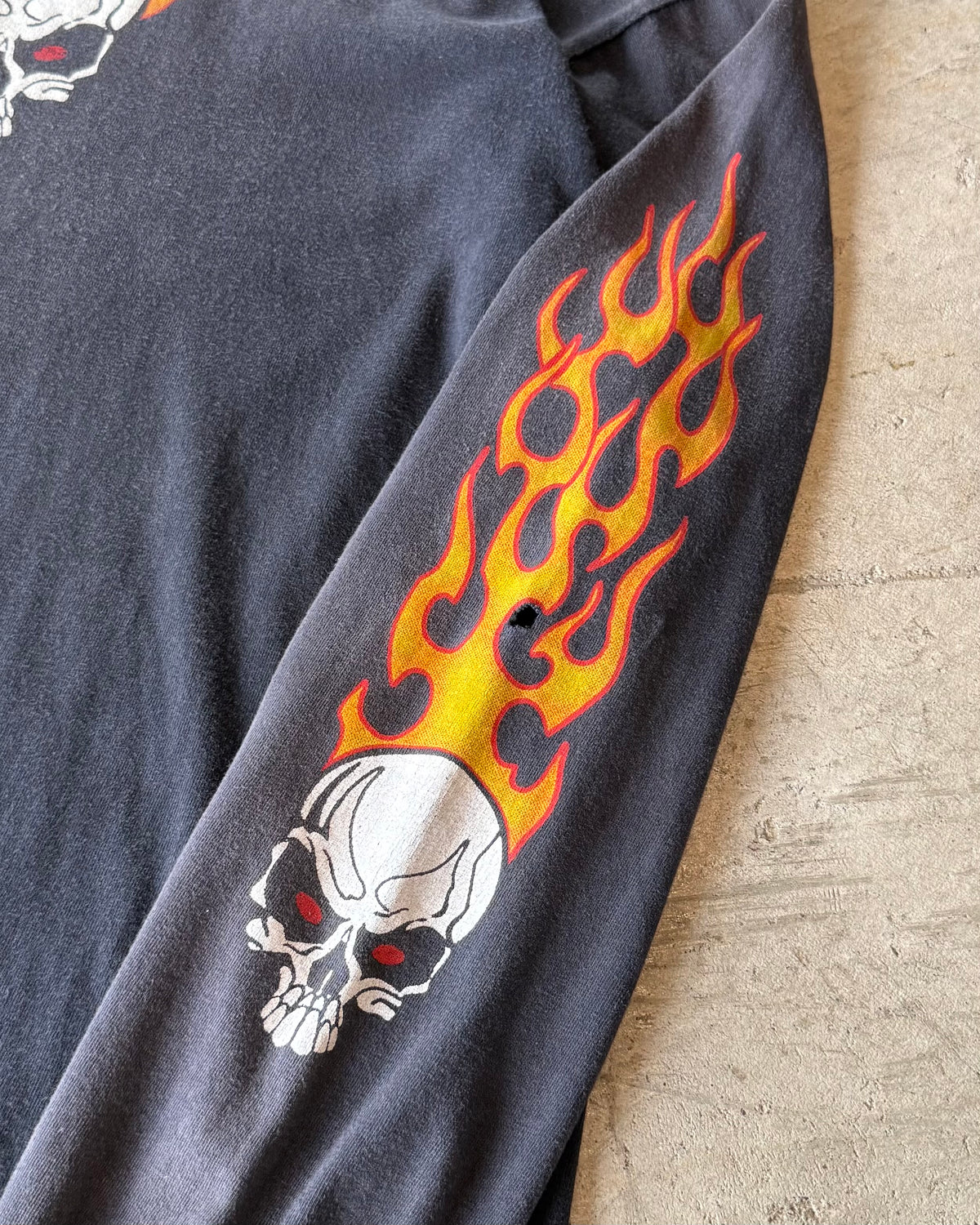 90’s “flame pattern”l/s t-shirt