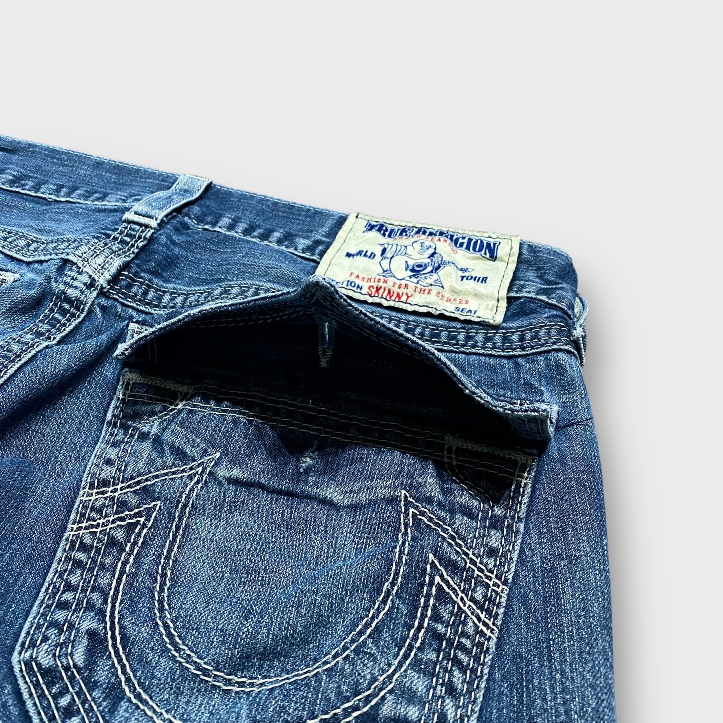 "TRUE RELIGION" Straight denim pants