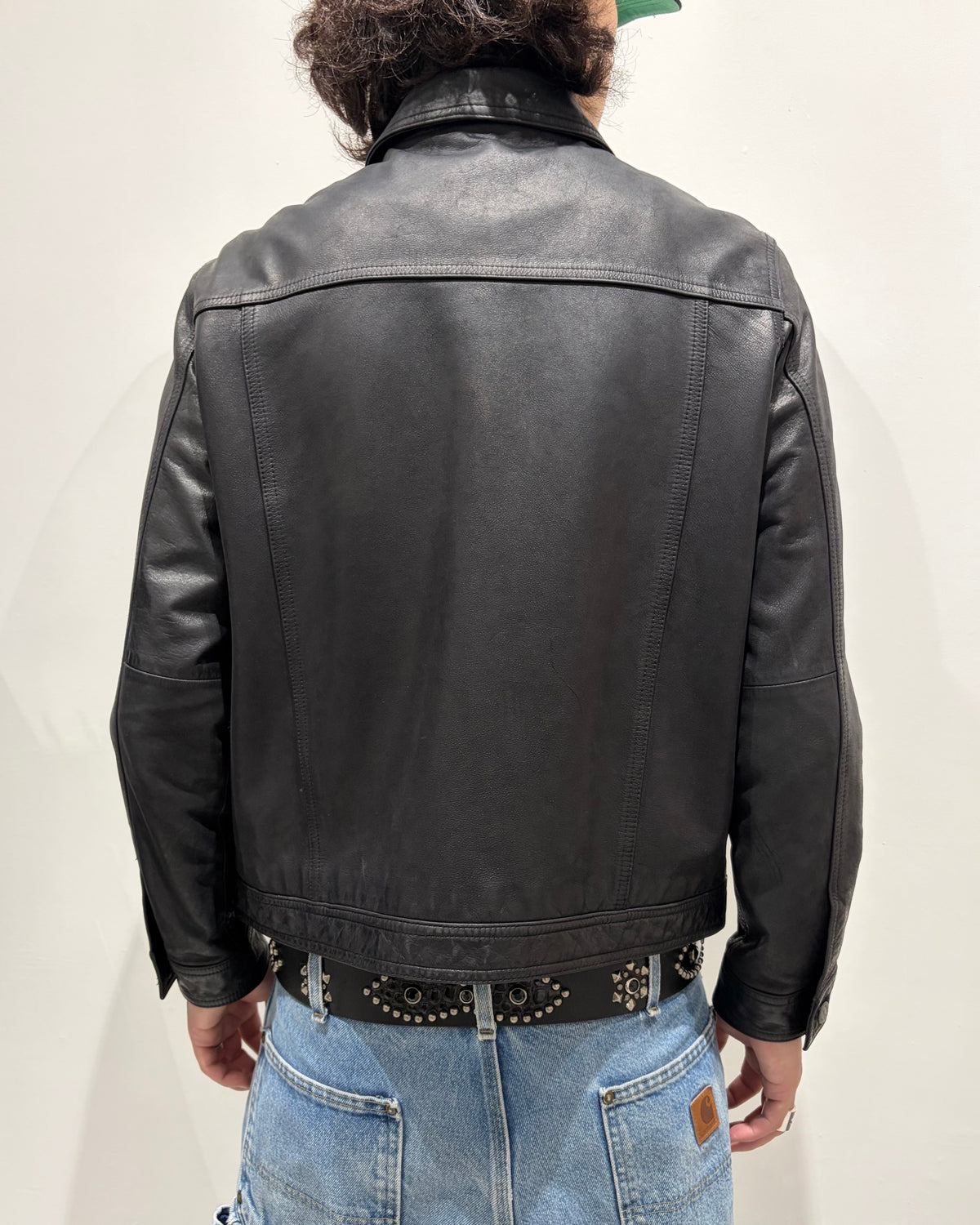 90-00’s “relativity”leather jacket medium