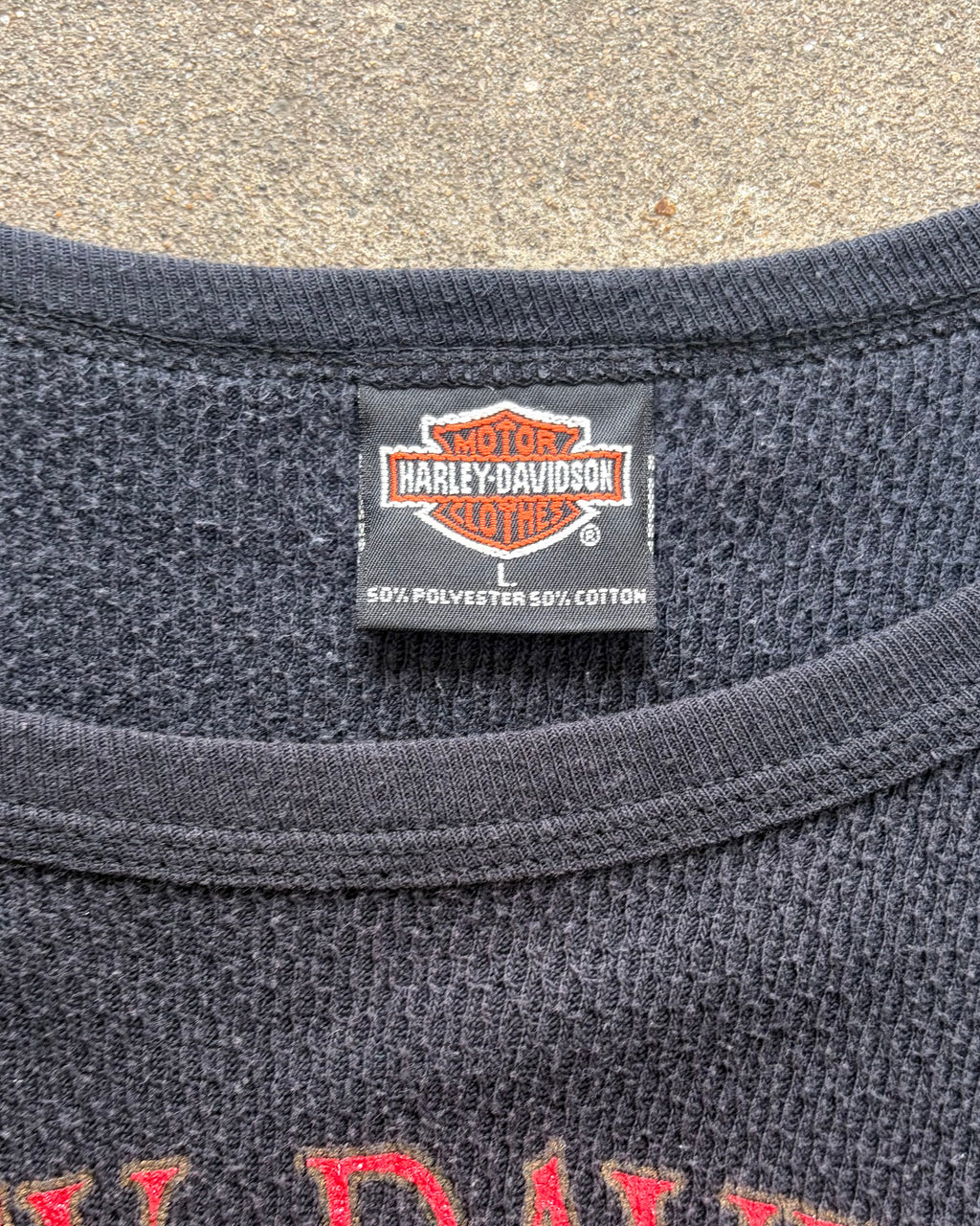 90’s “HARLEY-DAIDSON”
thermal I/s t-shirt large
