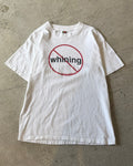 90's
"whining" logo t-shirt large