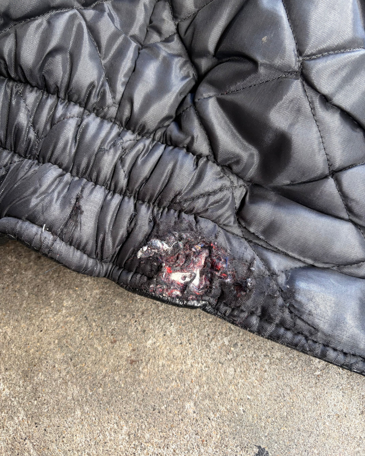 80-90’s patch design leather jacket