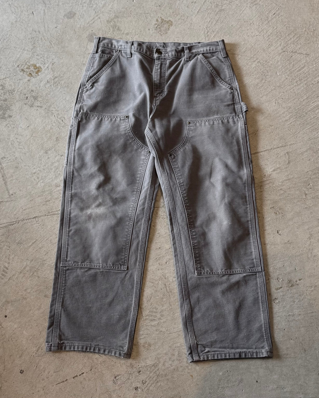 00's "Carhartt"faded double knee work wear pants 34×32