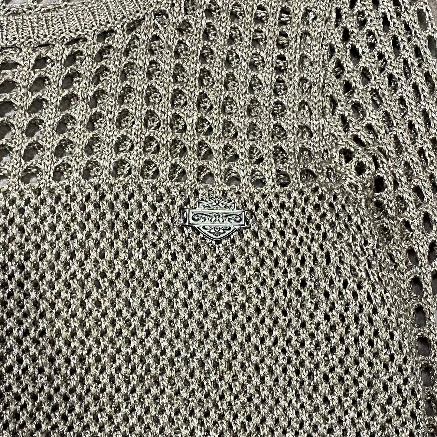 "Harley-Davidson" Mesh knit sweater