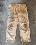 00’s “Carhartt”faded double knee work wear pants