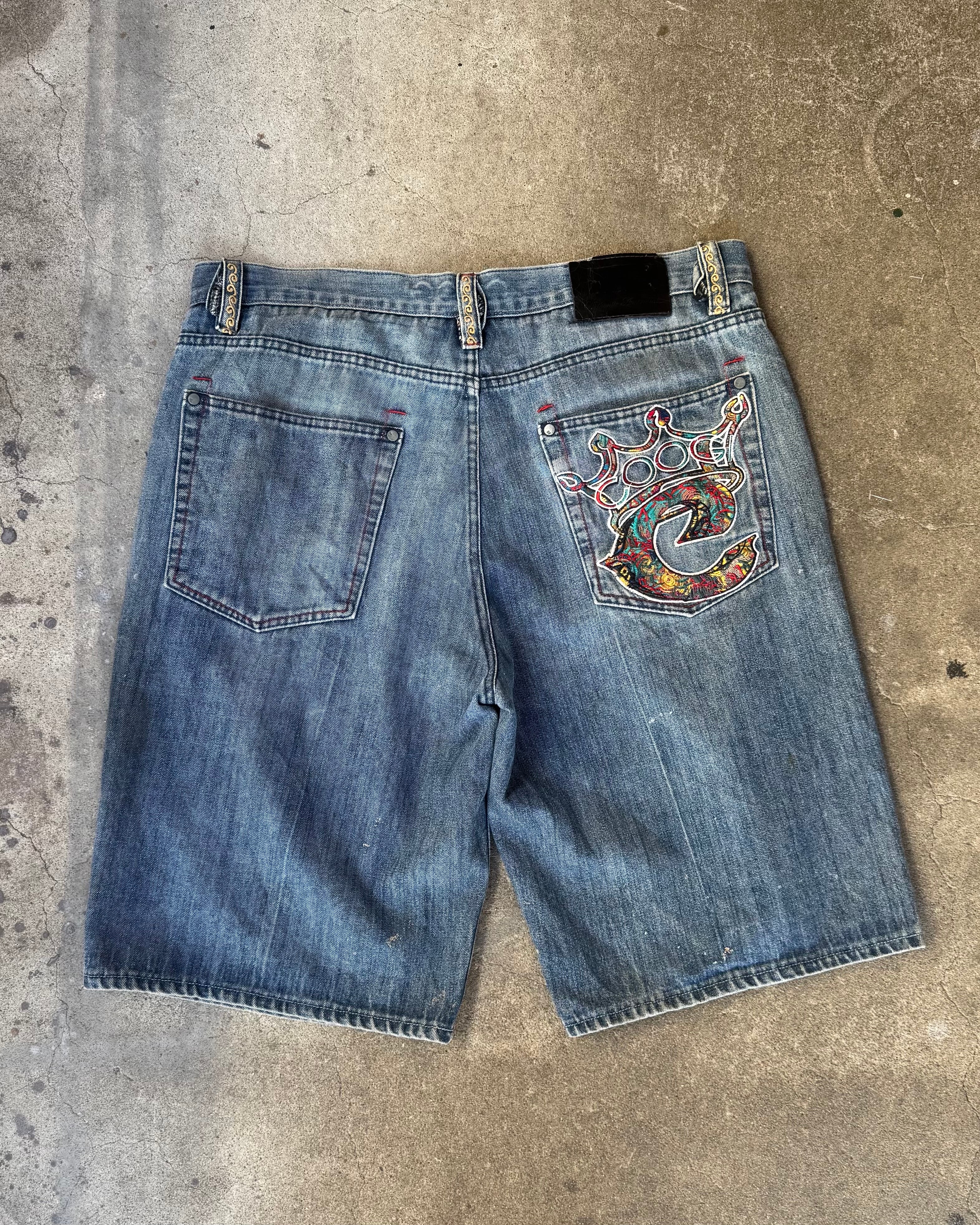 90-00’s “COOGI” embroidery buggy short denim