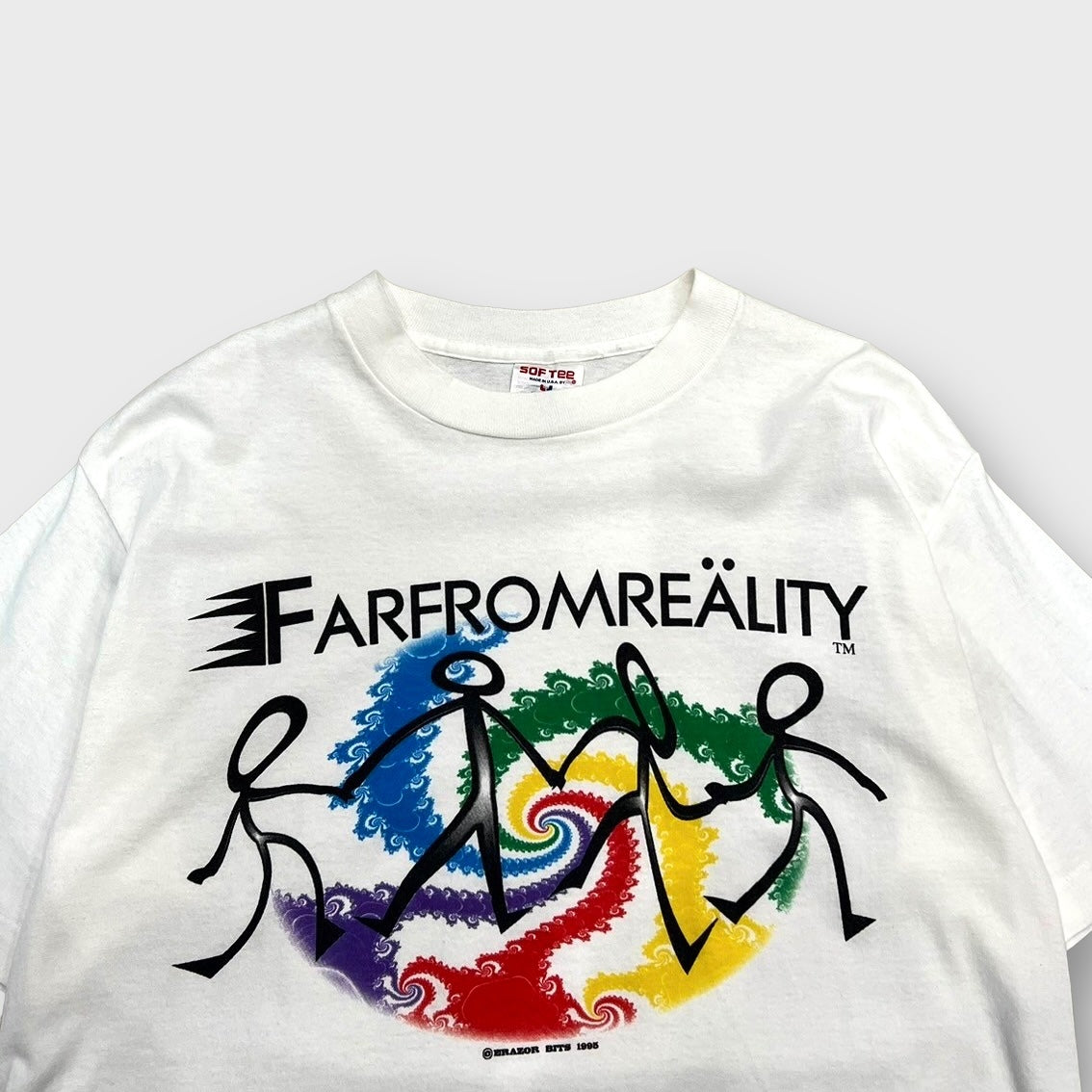 90's "ERAZOR BITS Fractal"  Art  t-shirt