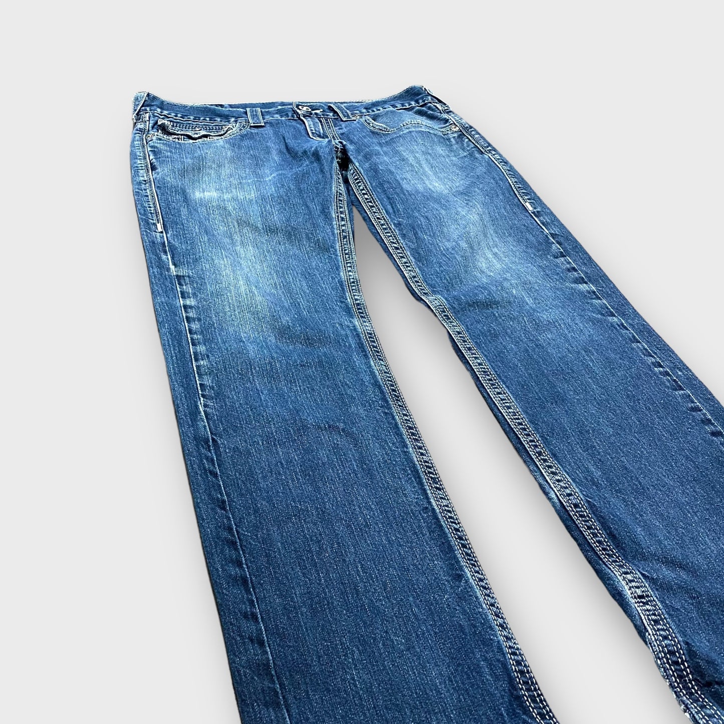 "TRUE RELIGION" Straight denim pants