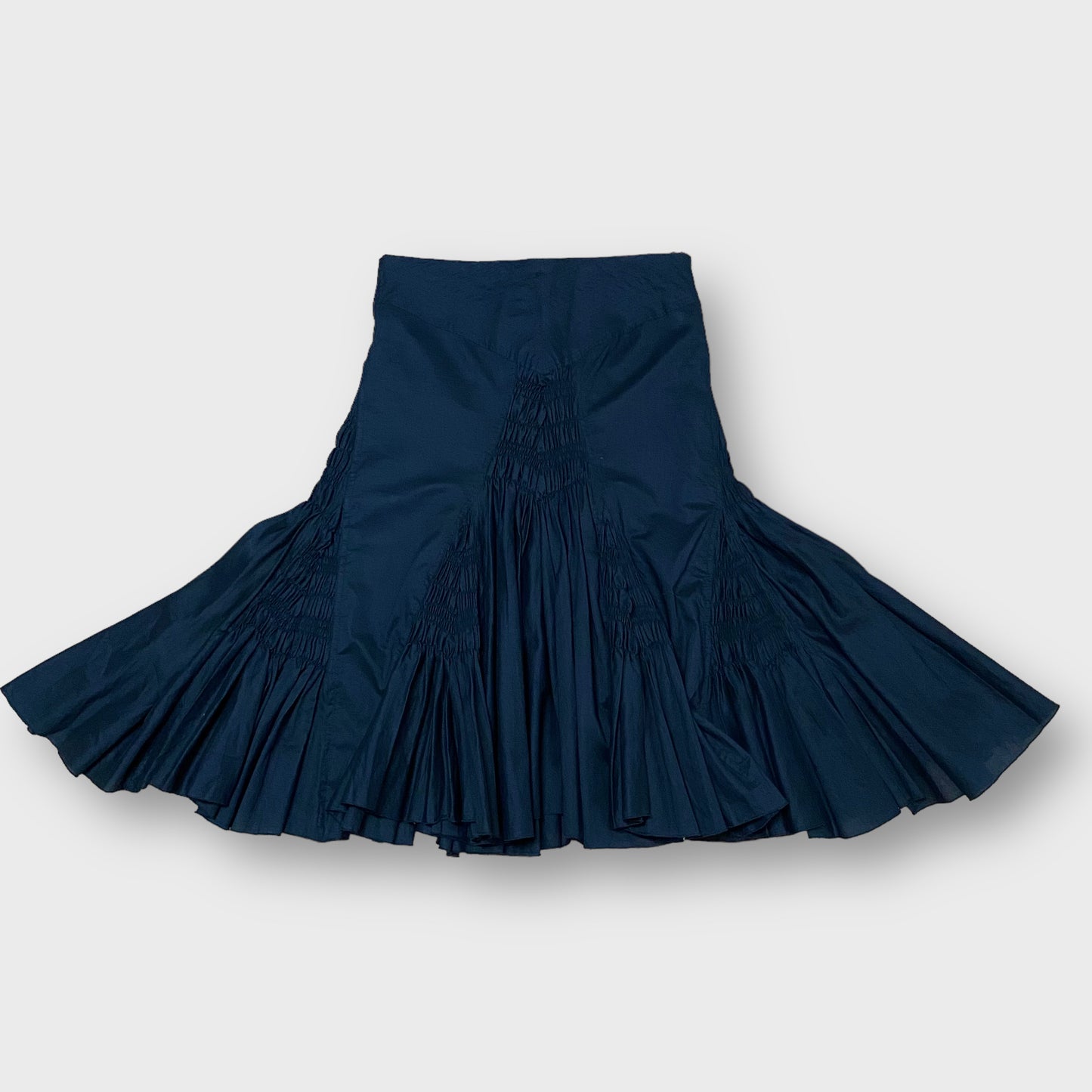Goth design midi skirt