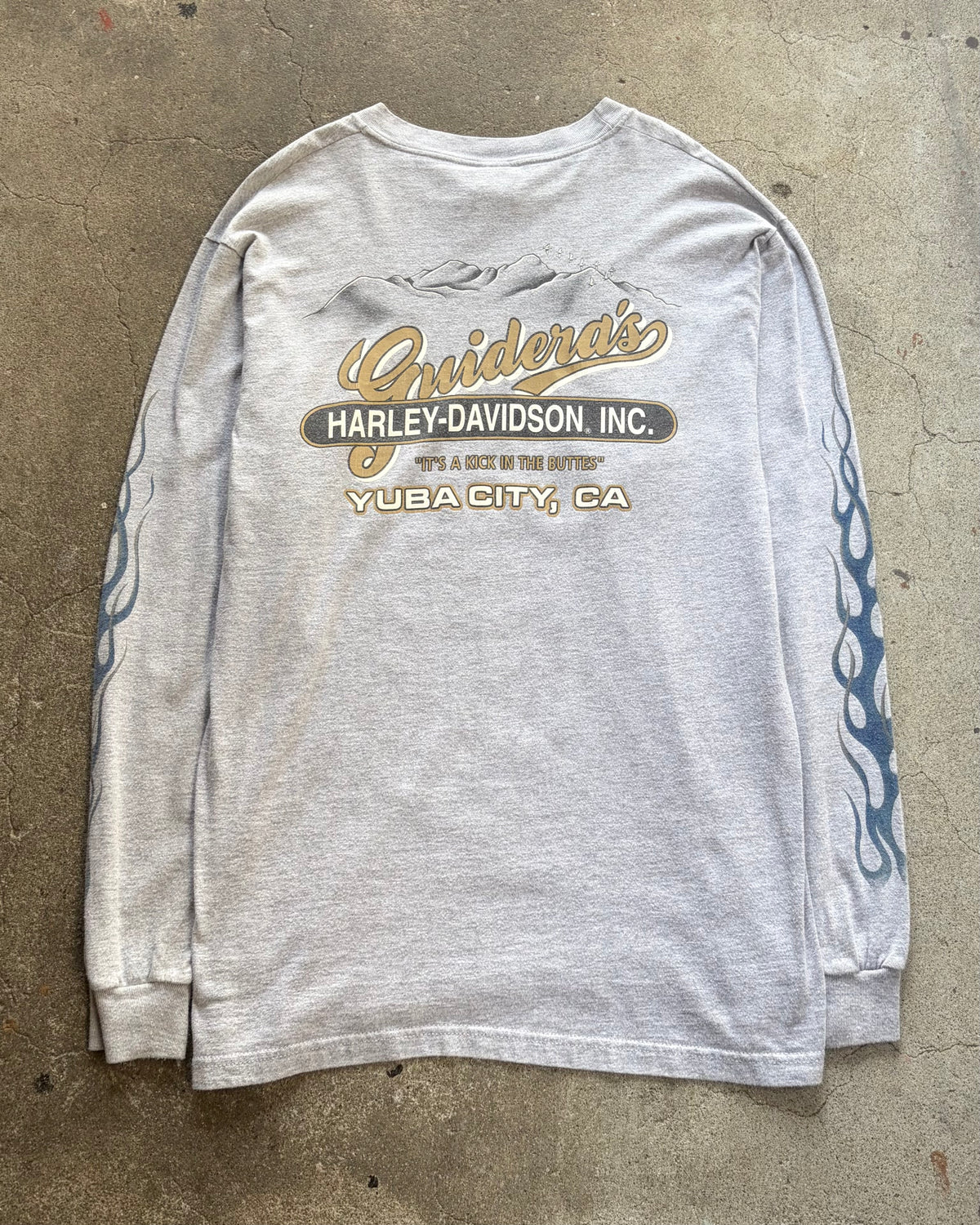 90’s “HARLEY DAVIDSON” flame pattern l/s t-shirt large