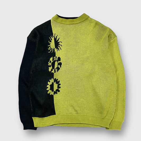 Asymmetry design knit sweater