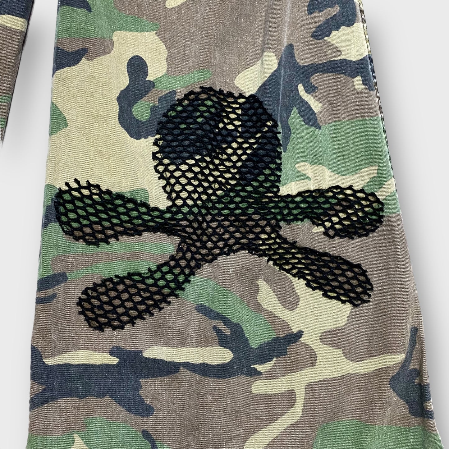 "TRIPP NYC" Camouflage pattern baggy flare pants
