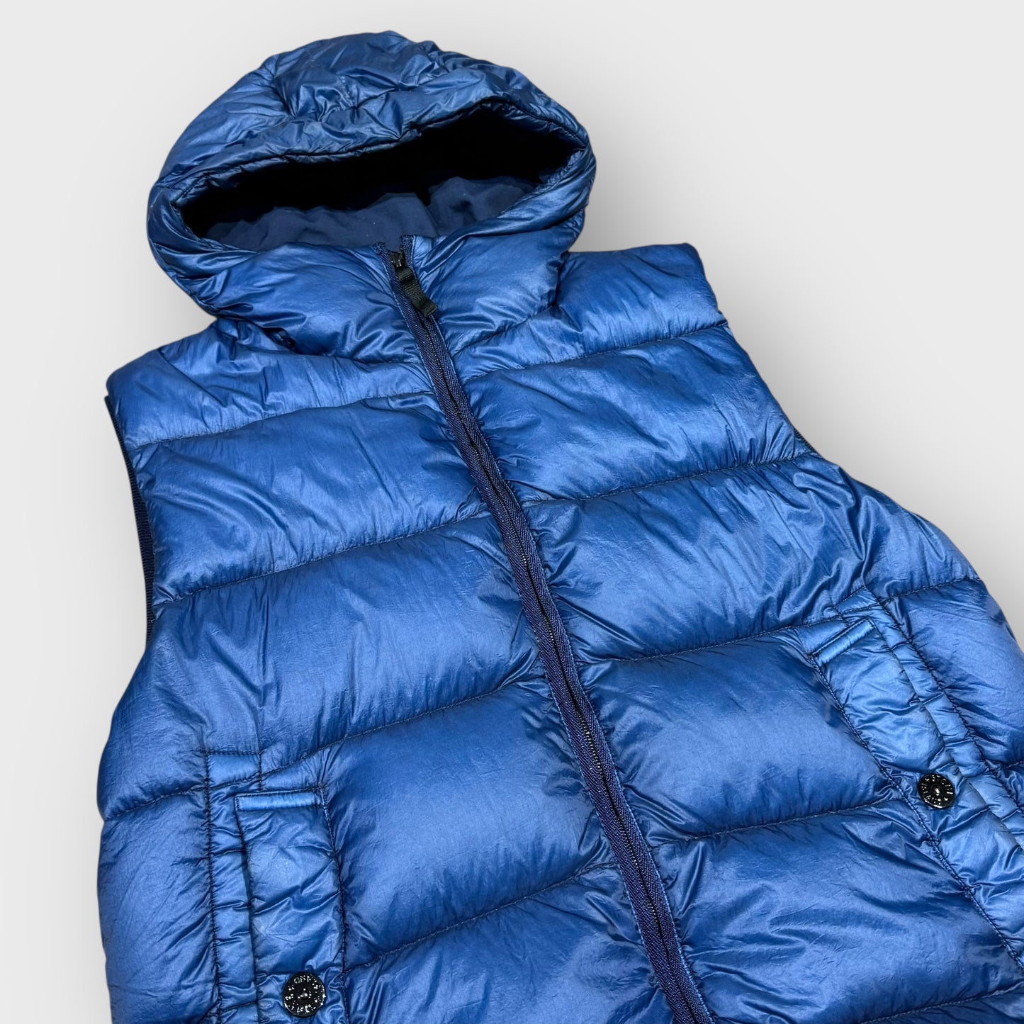 00’s “STONE ISLAND”
garment dyed down vest