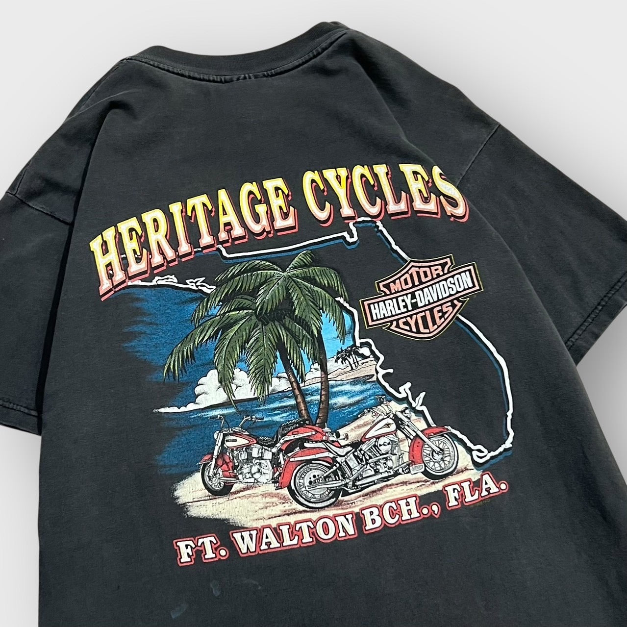 90’s “HARLEY-DAVIDSON” print t-shirt
