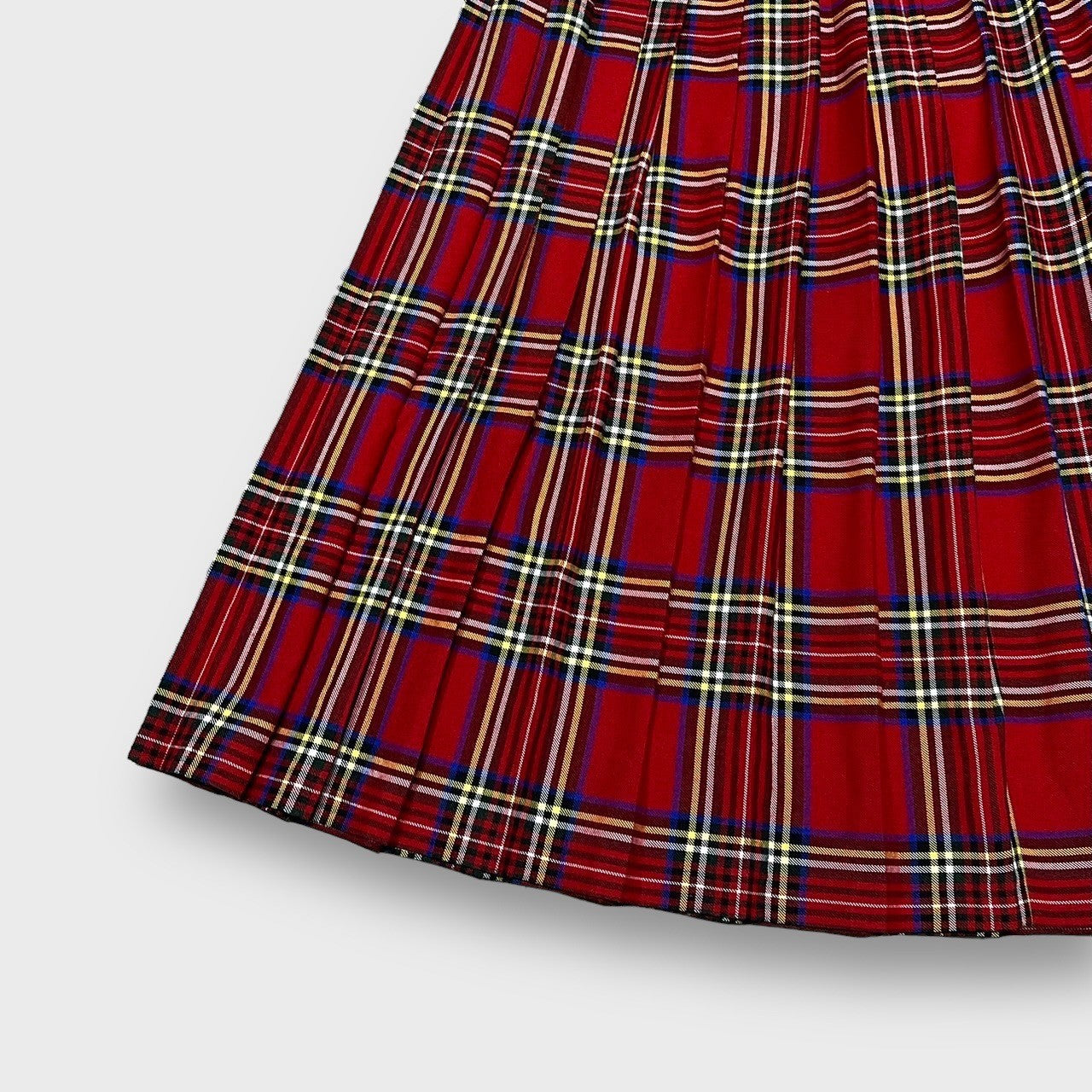 "KATIES" Plaid pattern middle length skirt