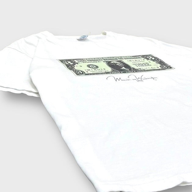 90's "March Washington dollar" Art t-shirt