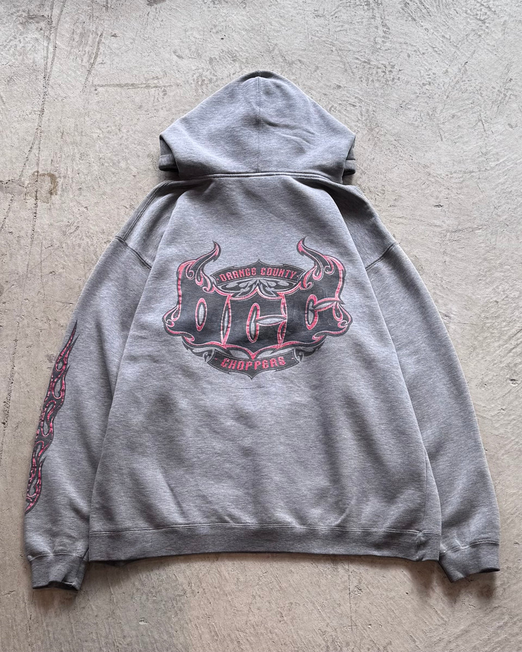 00’s “ORANGE COUNTRY CHOPPERS”
pull-over hoodie