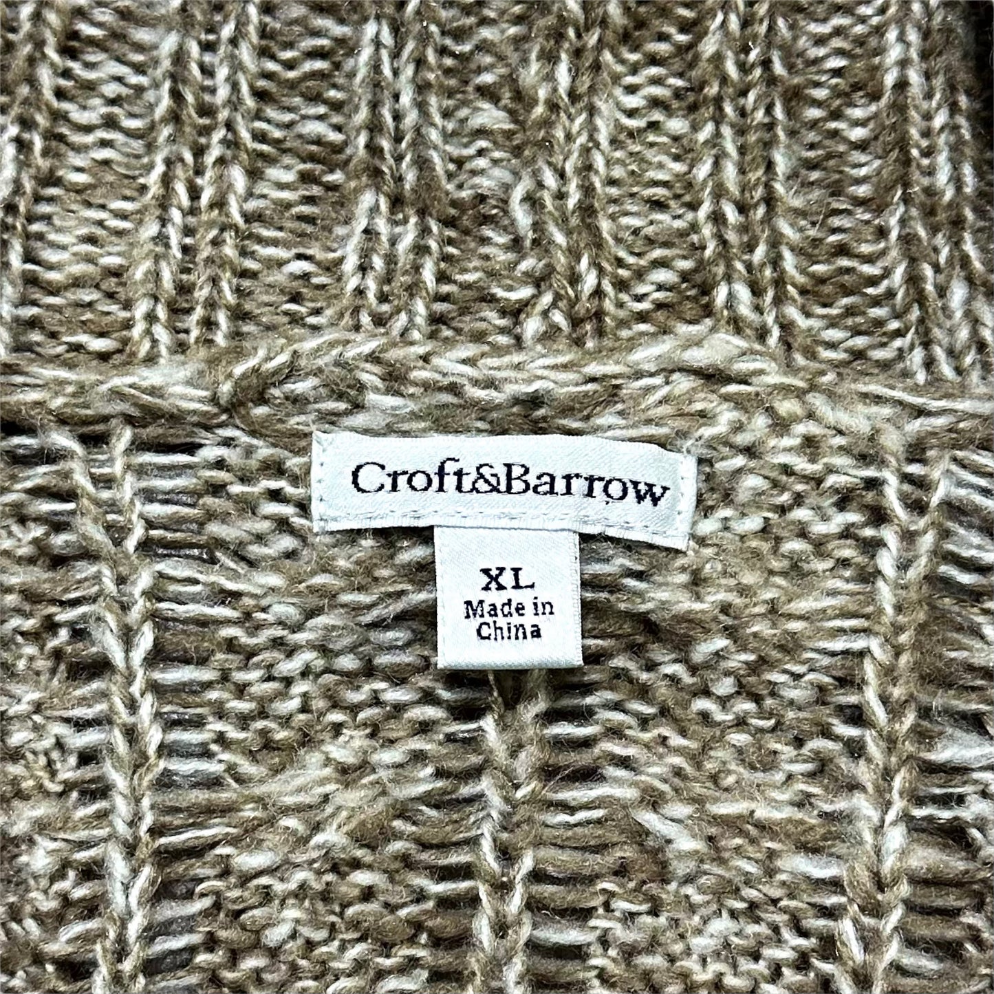 "Croft&Barrow" Cable knitting cardigan