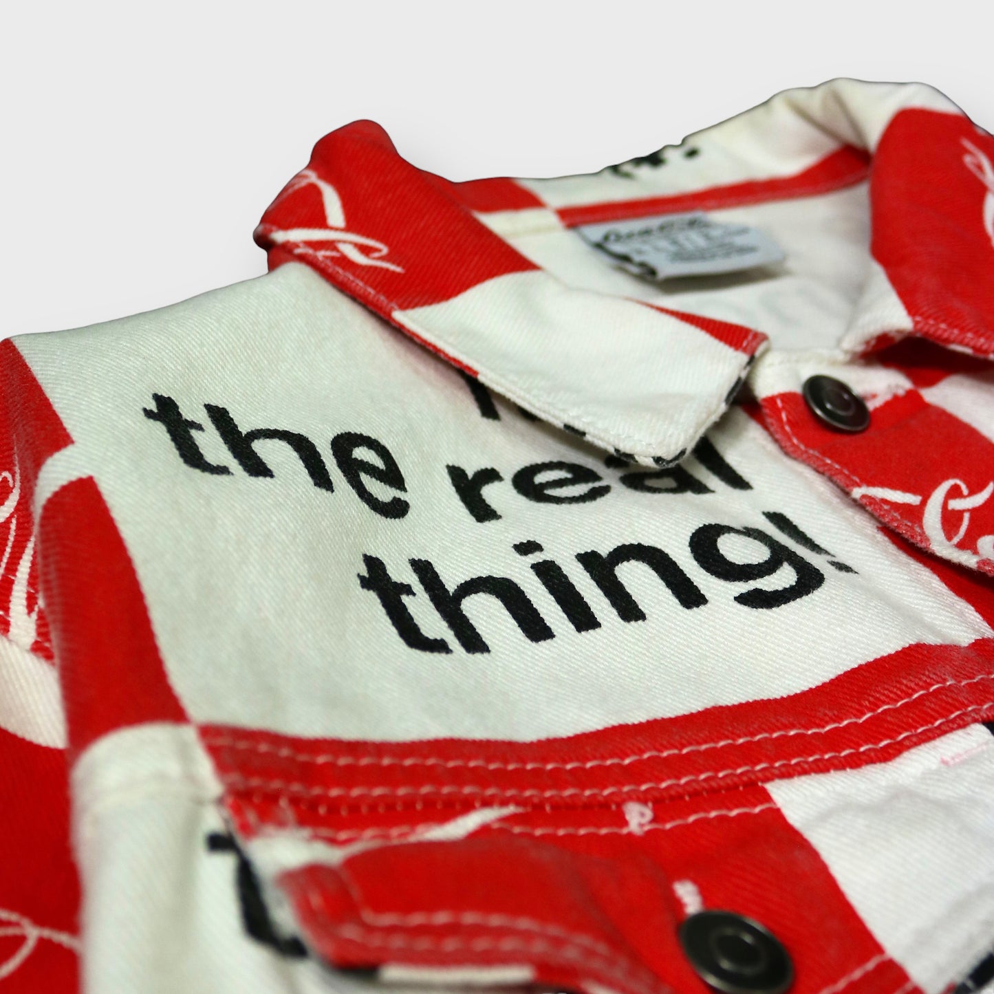 "Coca-Cola" patch work denim jacket