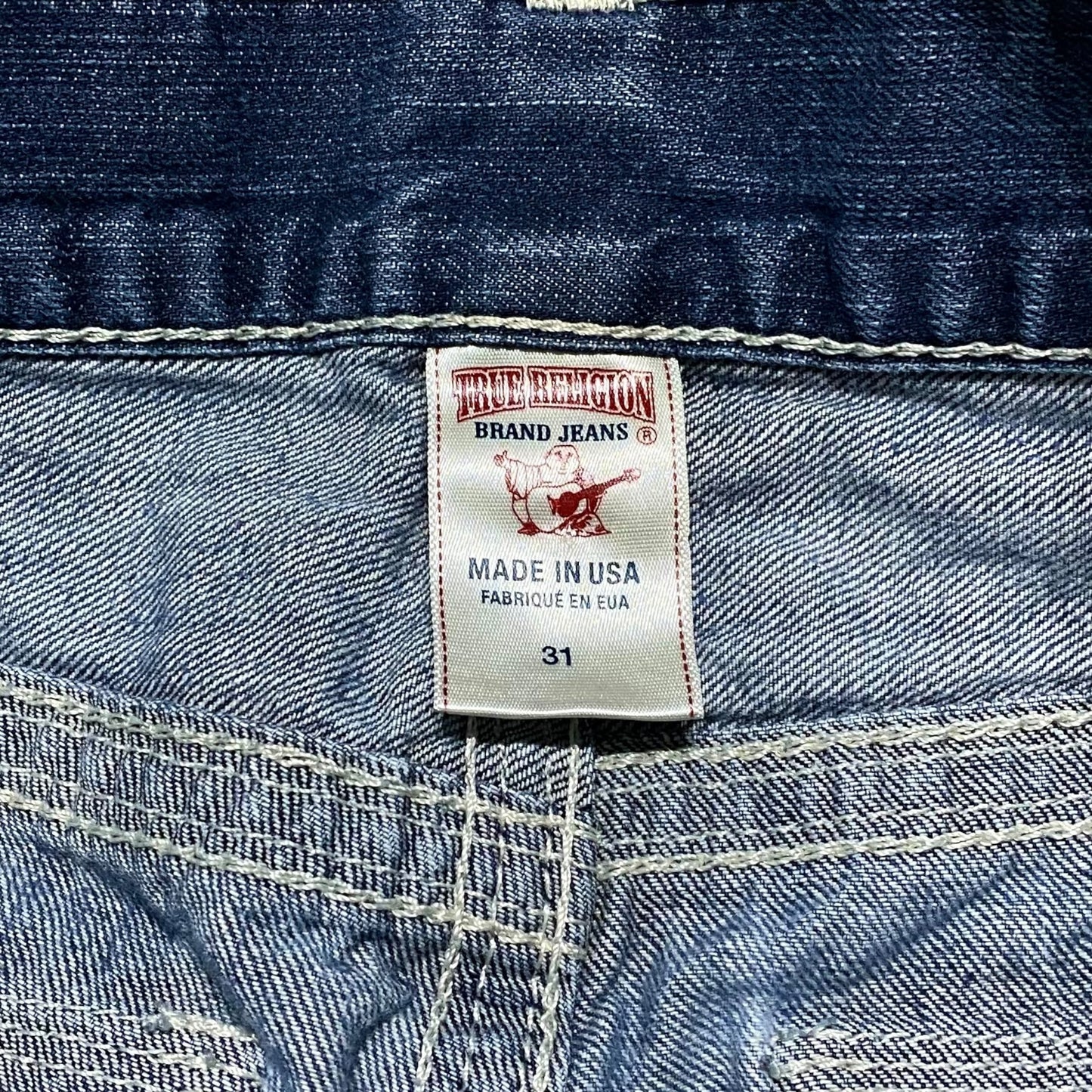 "TRUE RELIGION" Straight denim pants