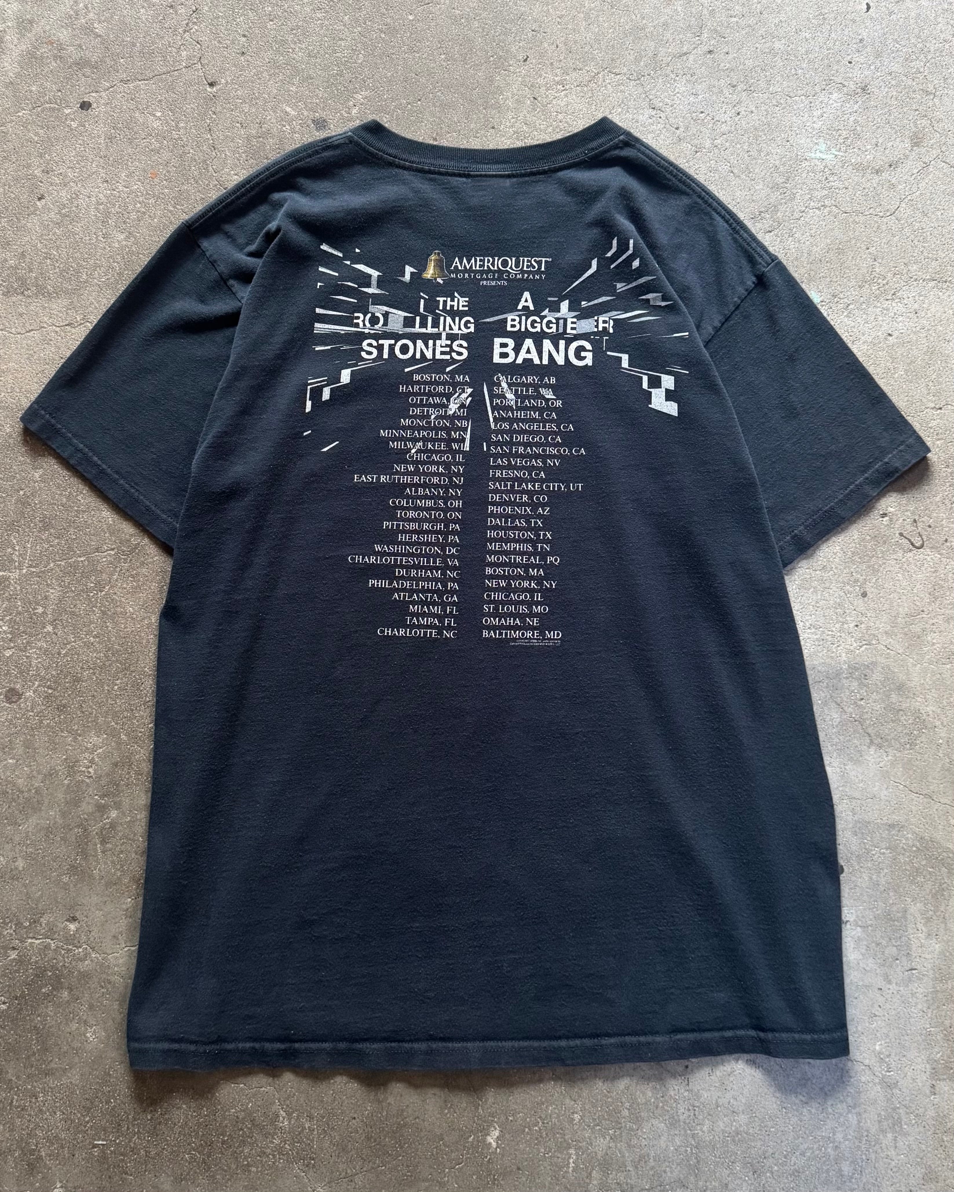 00’s THE ROLLING STONES“A Bigger Bang Tour” t-shirt LARGE
