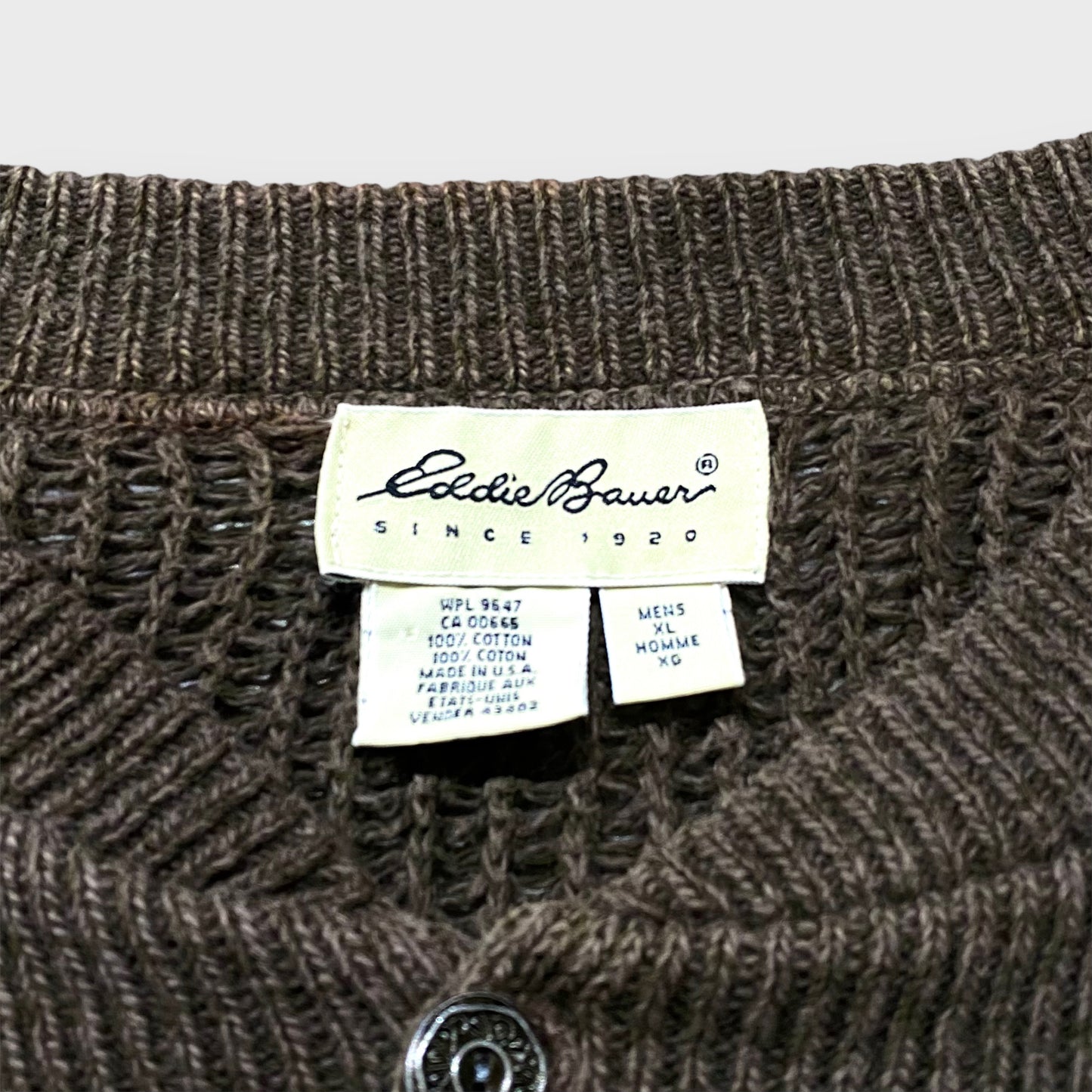 "Eddie Bauer" Henry neck knit sweater