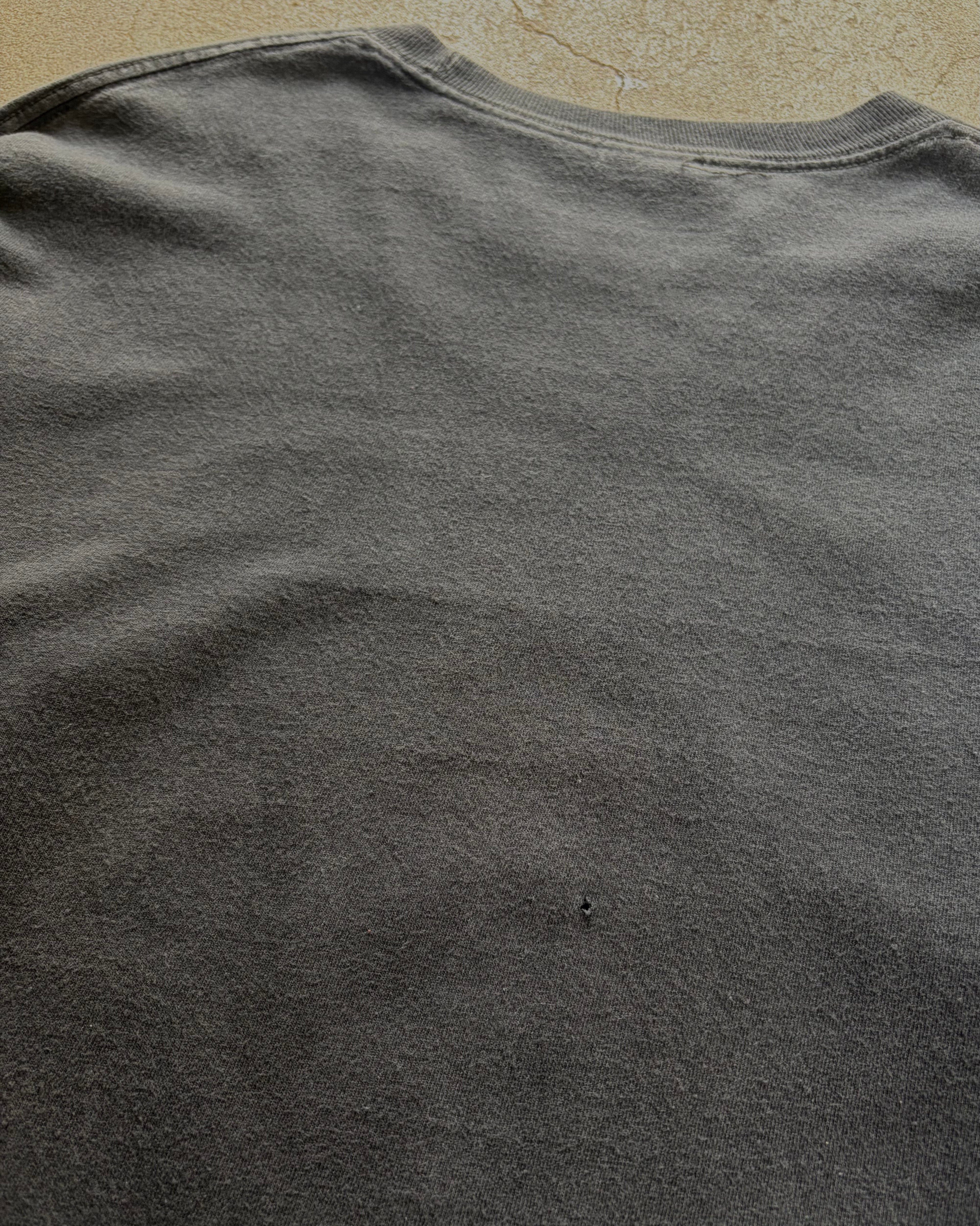 00’s scull design flame pattern l/s t-shirt