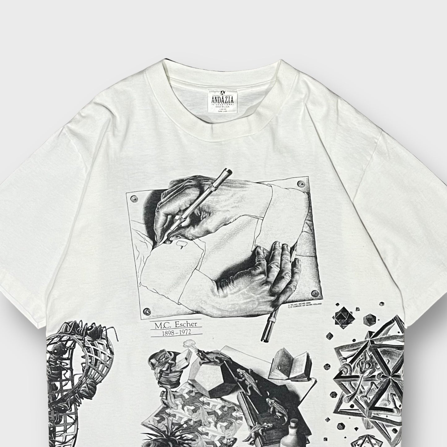 90’s “M.C. ESCHER” multi art t-shirt