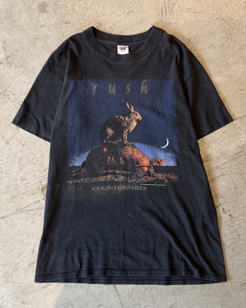 90's RUSH
"COUNTERPARTS" album t-shirt large