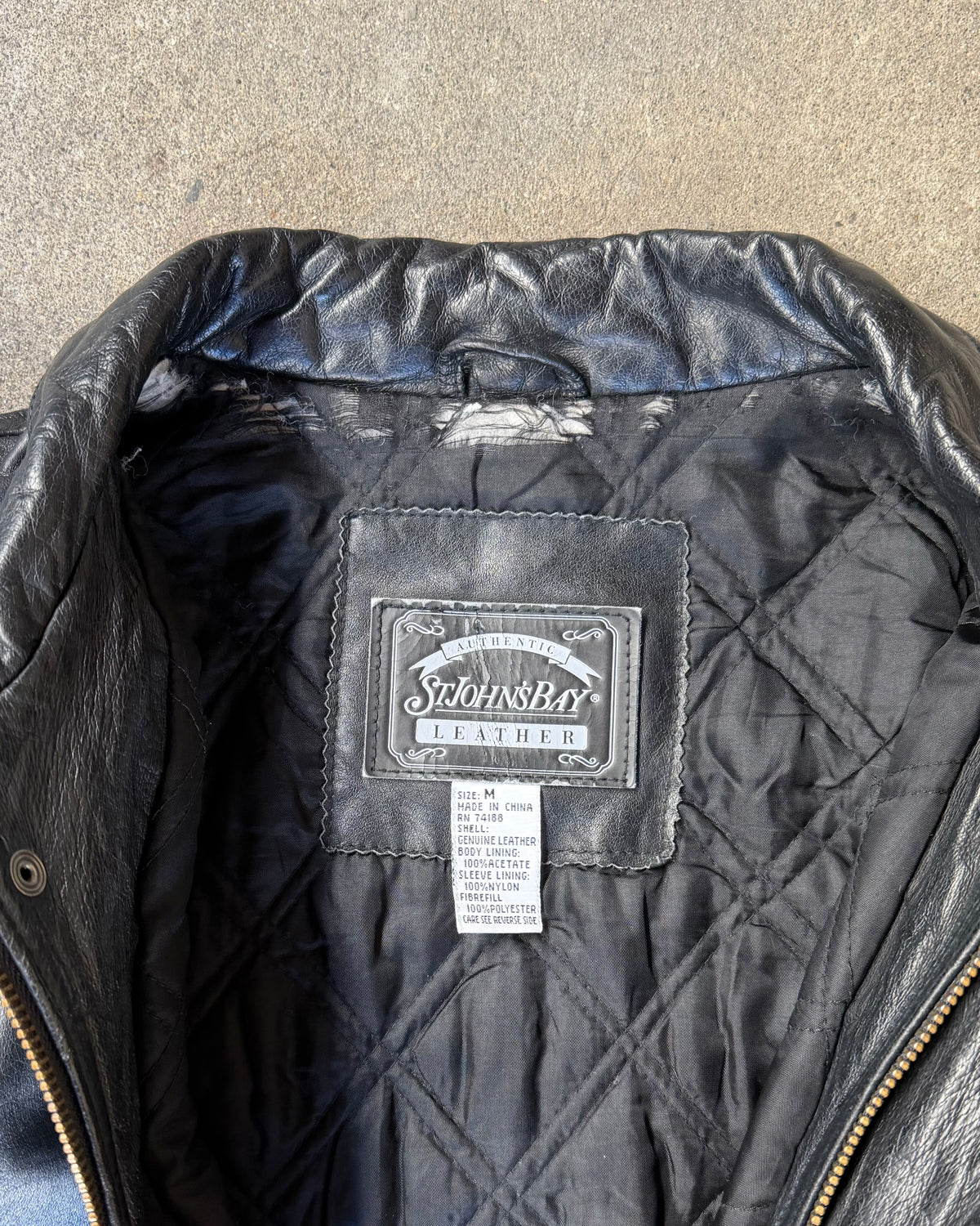 90-00’s “STJOHN'S BAY”
leather jacket medium