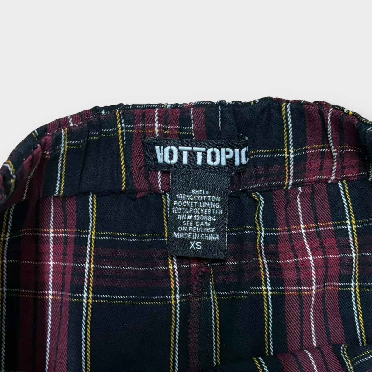 "HOT TOPIC" tartan check pattern skirt